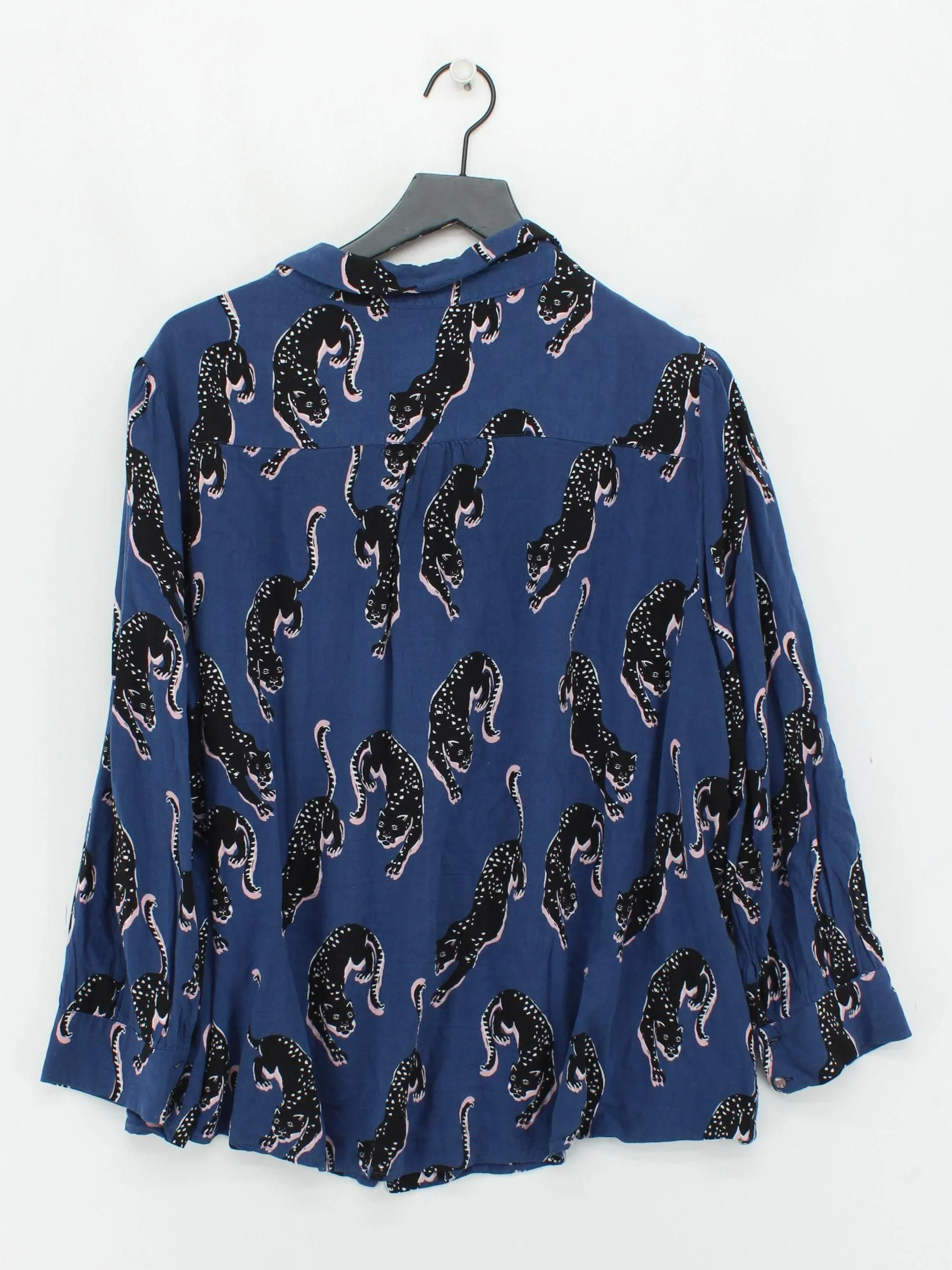 Anorak Women's Shirt XXL Blue 100% Viscose Basic - Image 2