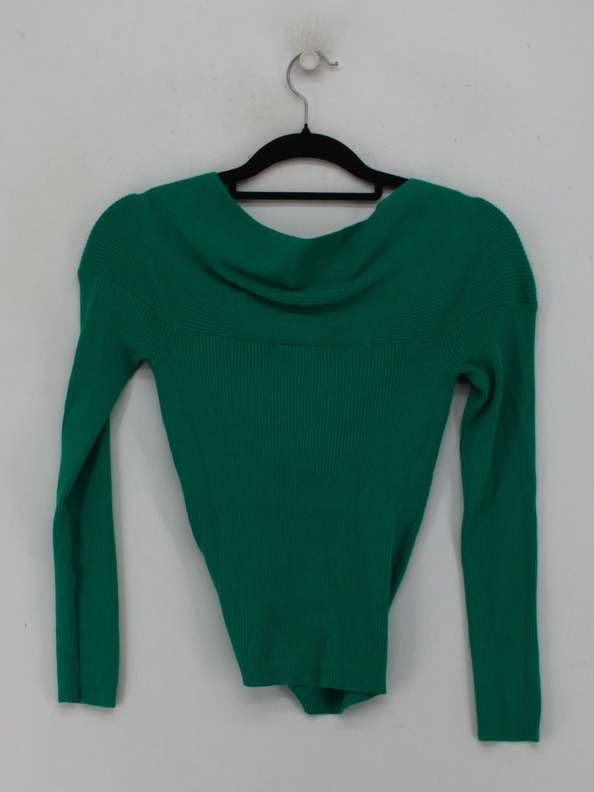 Another Sunday Women's Top UK 12 Green Viscose with Nylon Basic - Image 2