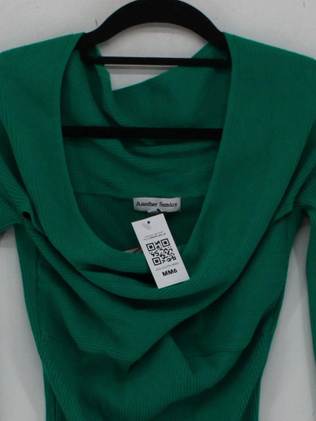 Another Sunday Women's Top UK 12 Green Viscose with Nylon Basic - Image 3