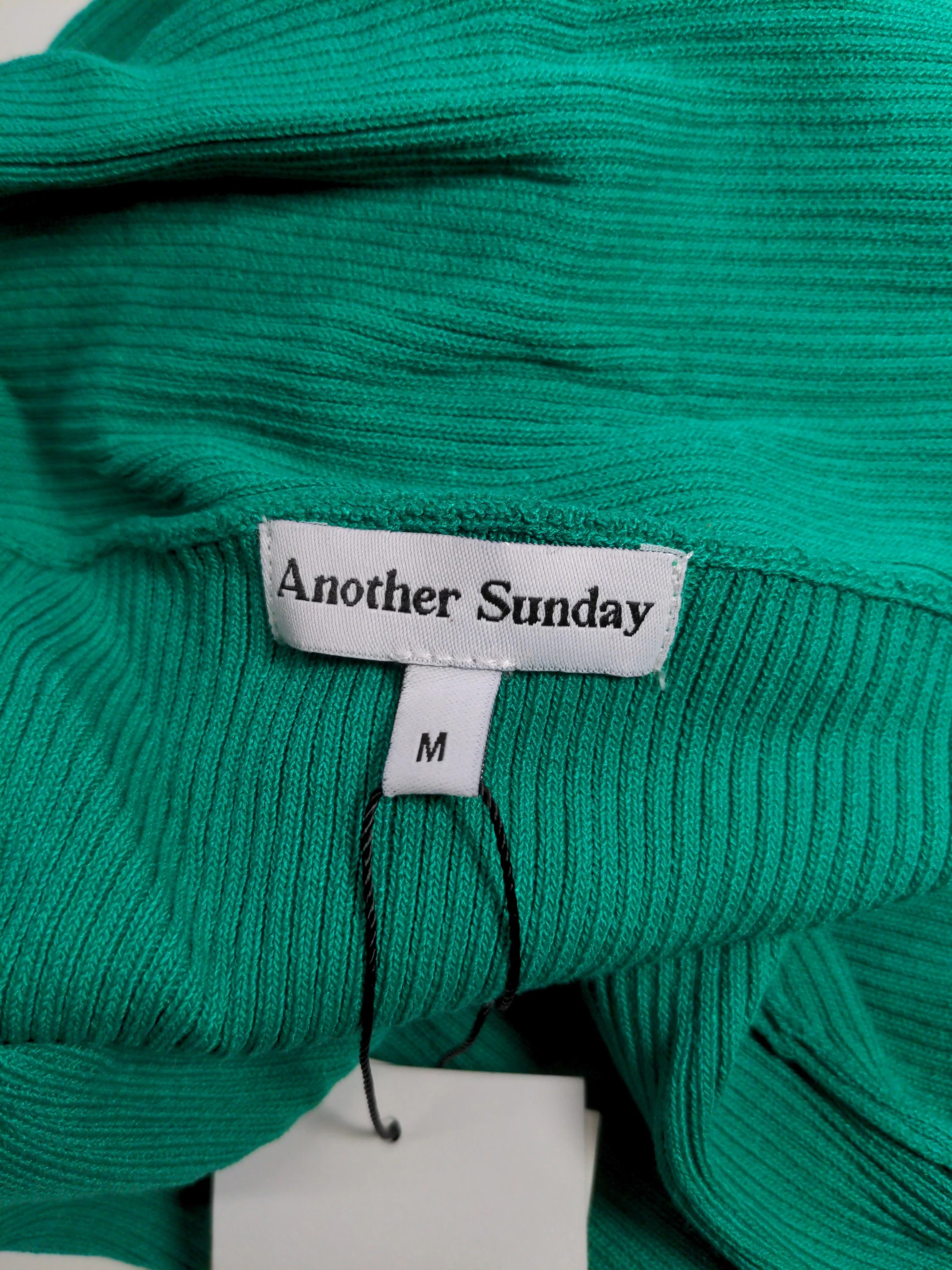 Another Sunday Women's Top UK 12 Green Viscose with Nylon Basic - Image 5