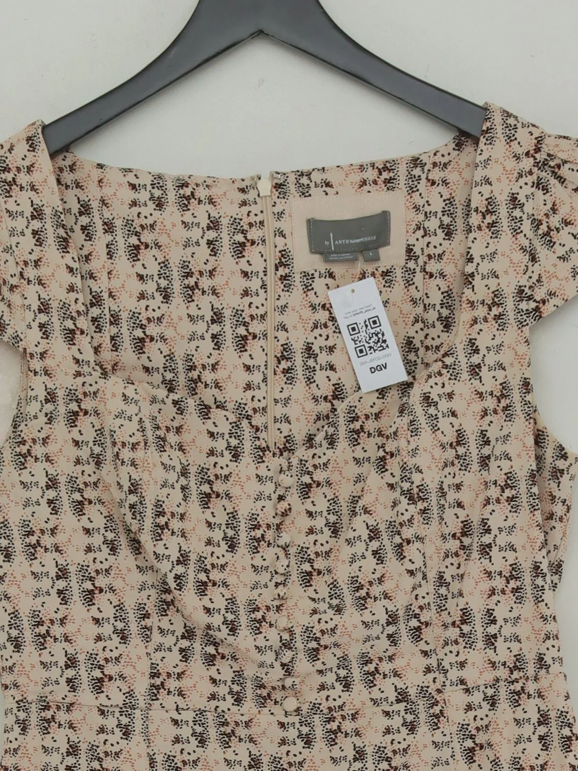 Anthropologie A-Line Midi Dress L in Multi - Image 3