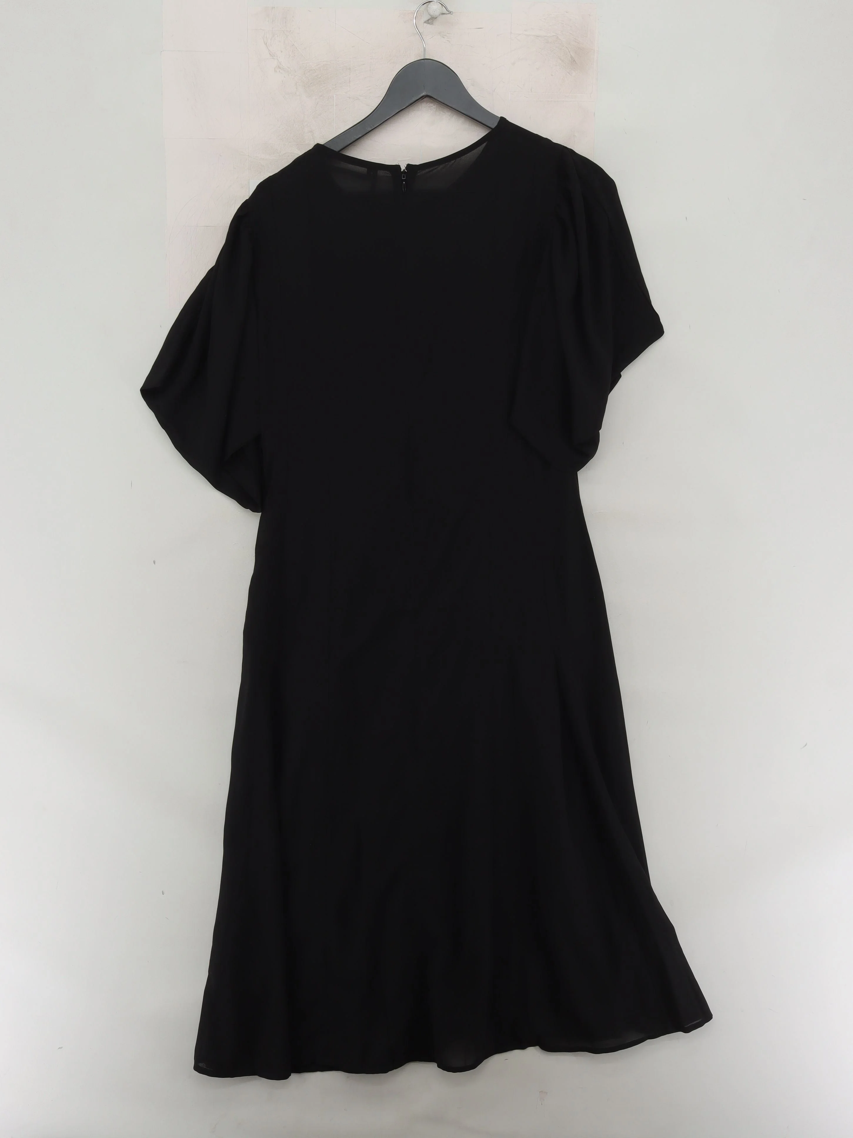 Anthropologie A-Line Midi Dress UK16 in Black - Image 2