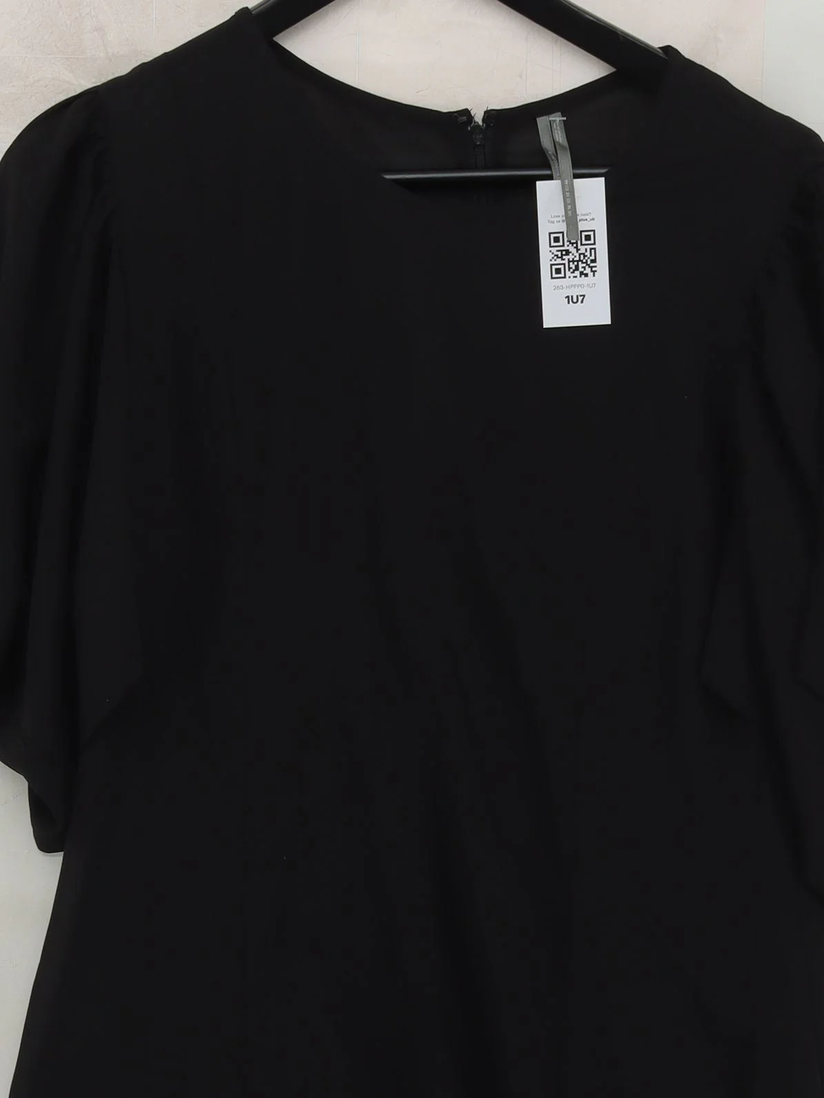 Anthropologie A-Line Midi Dress UK16 in Black - Image 3