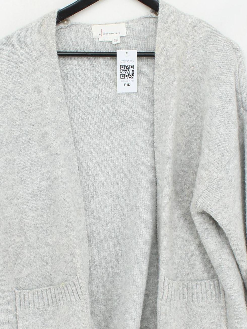 Anthropologie Women's Cardigan Grey Polyester - Image 3