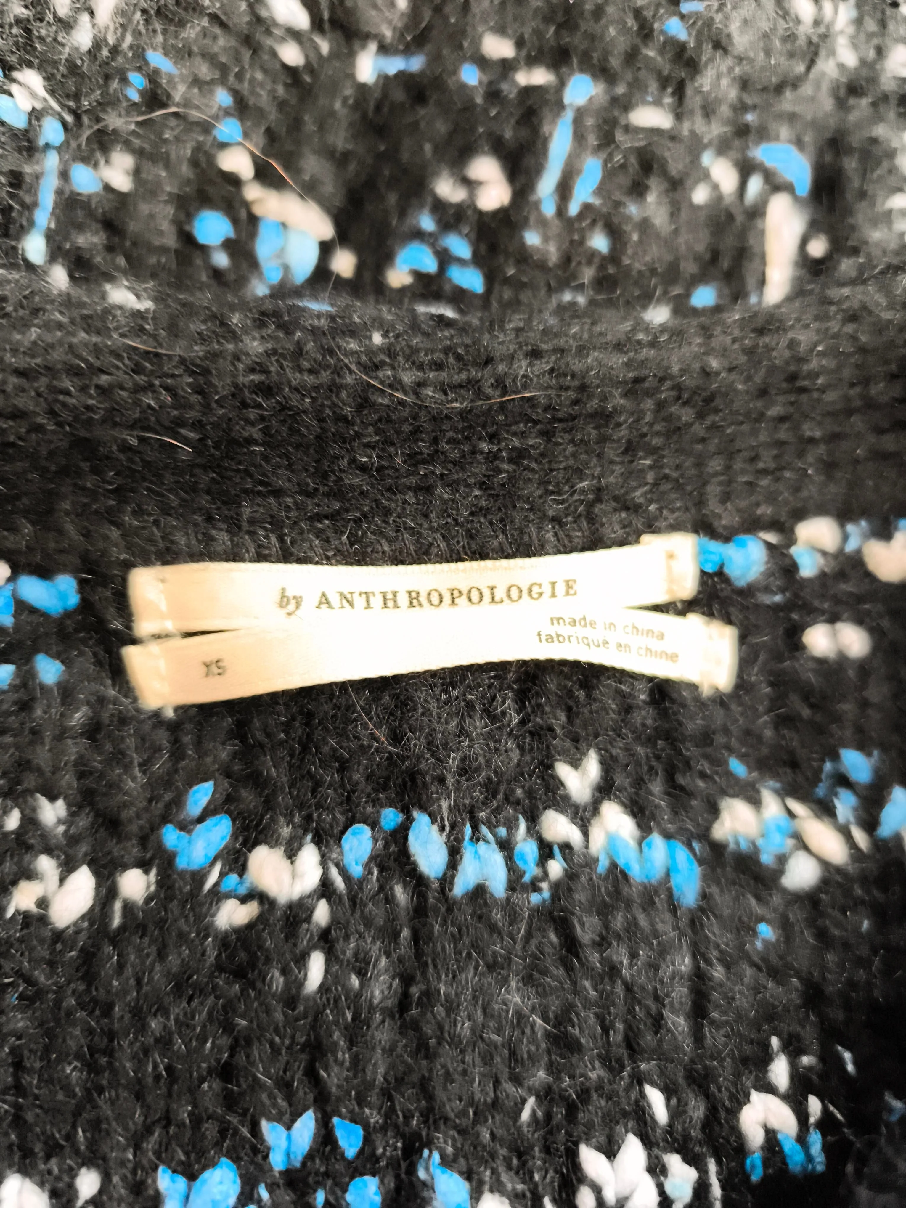 Anthropologie Women's Coat XS Black Acrylic with Polyester, Nylon Overcoat - Image 5