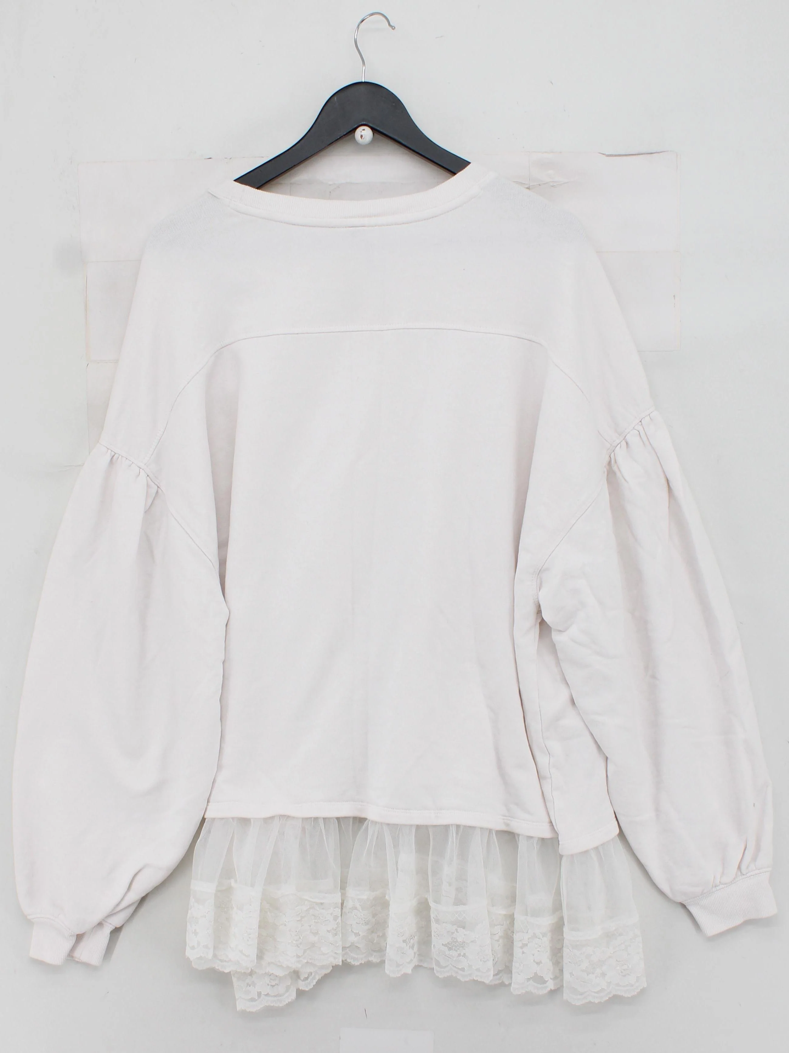 Anthropologie Women's Hoodie XL White 100% Cotton Pullover - Image 2