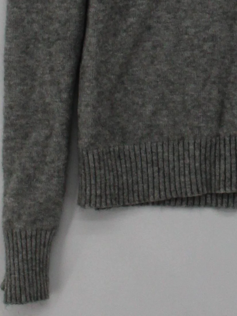Anthropologie Women's Jumper S Grey 100% Other V-Neck Pullover - Image 4