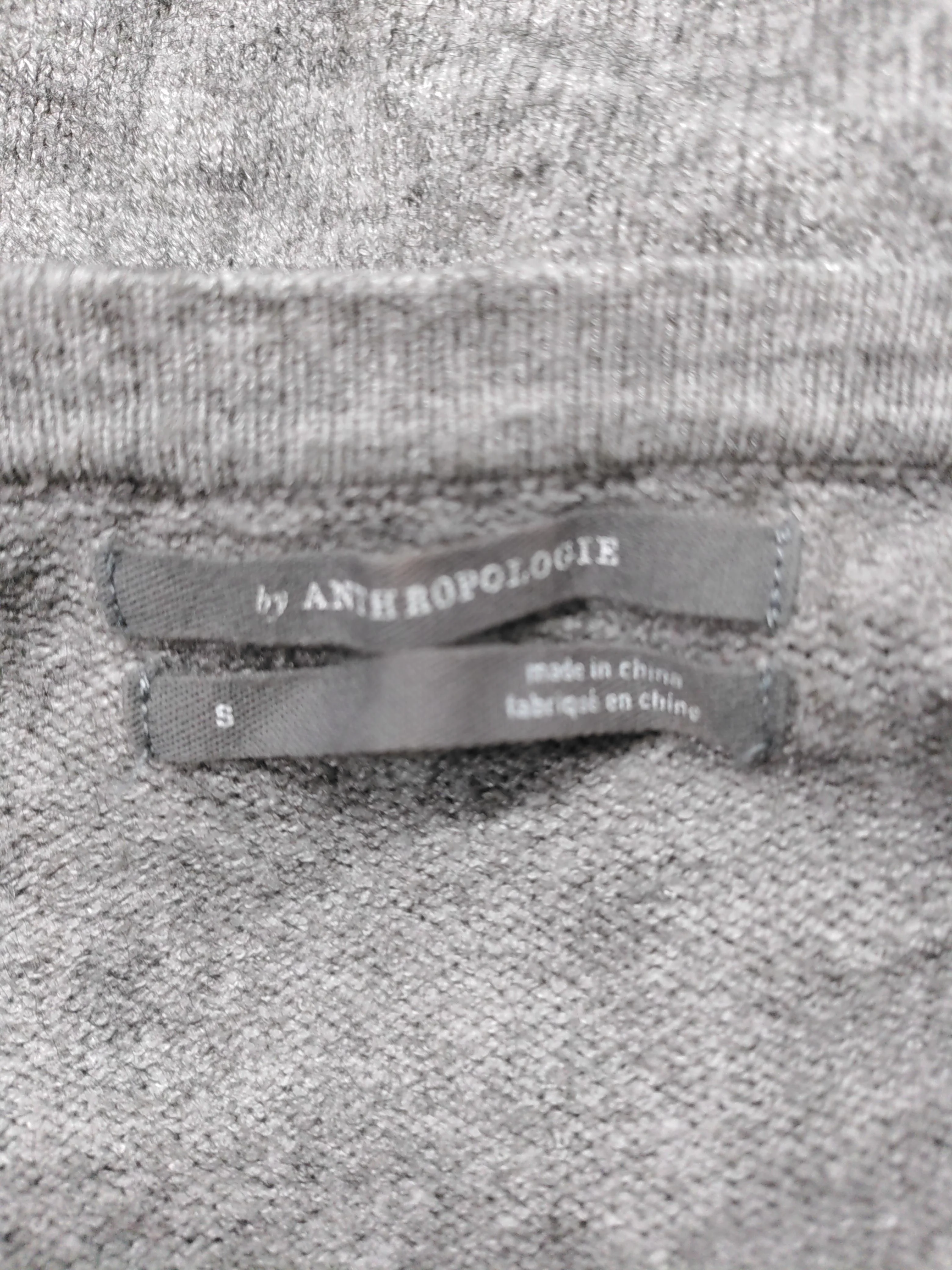 Anthropologie Women's Jumper S Grey 100% Other V-Neck Pullover - Image 5