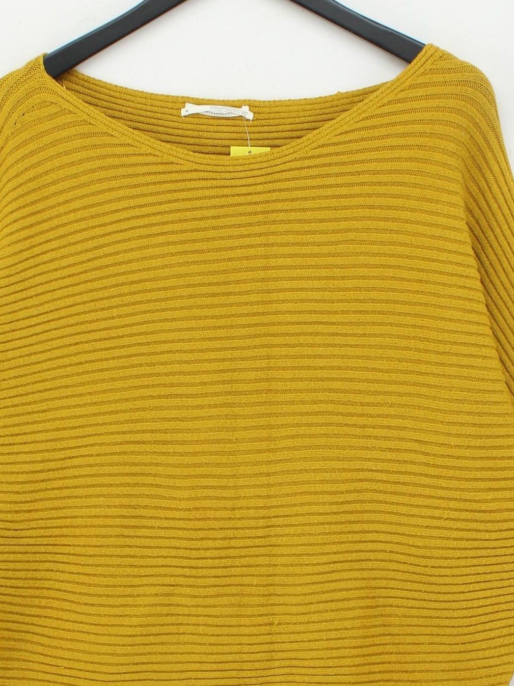 Anthropologie Women's Jumper XL Yellow Viscose with Polyester, Nylon Pullover - Image 3
