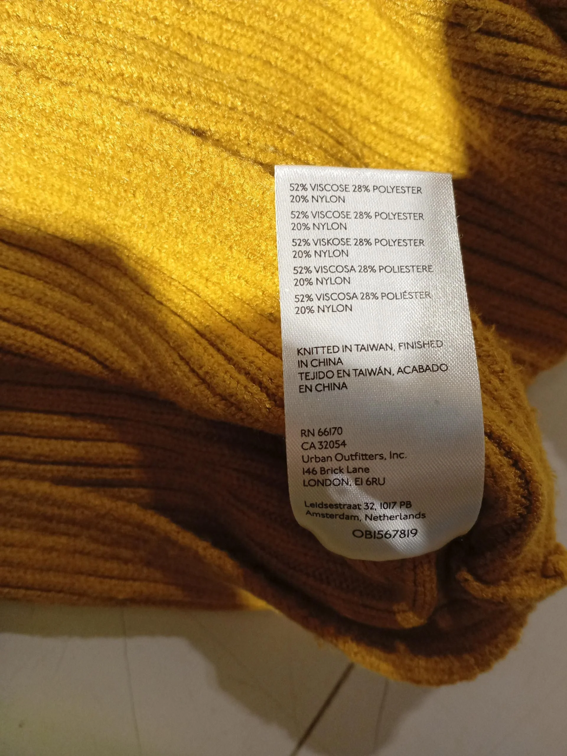 Anthropologie Women's Jumper XL Yellow Viscose with Polyester, Nylon Pullover - Image 8