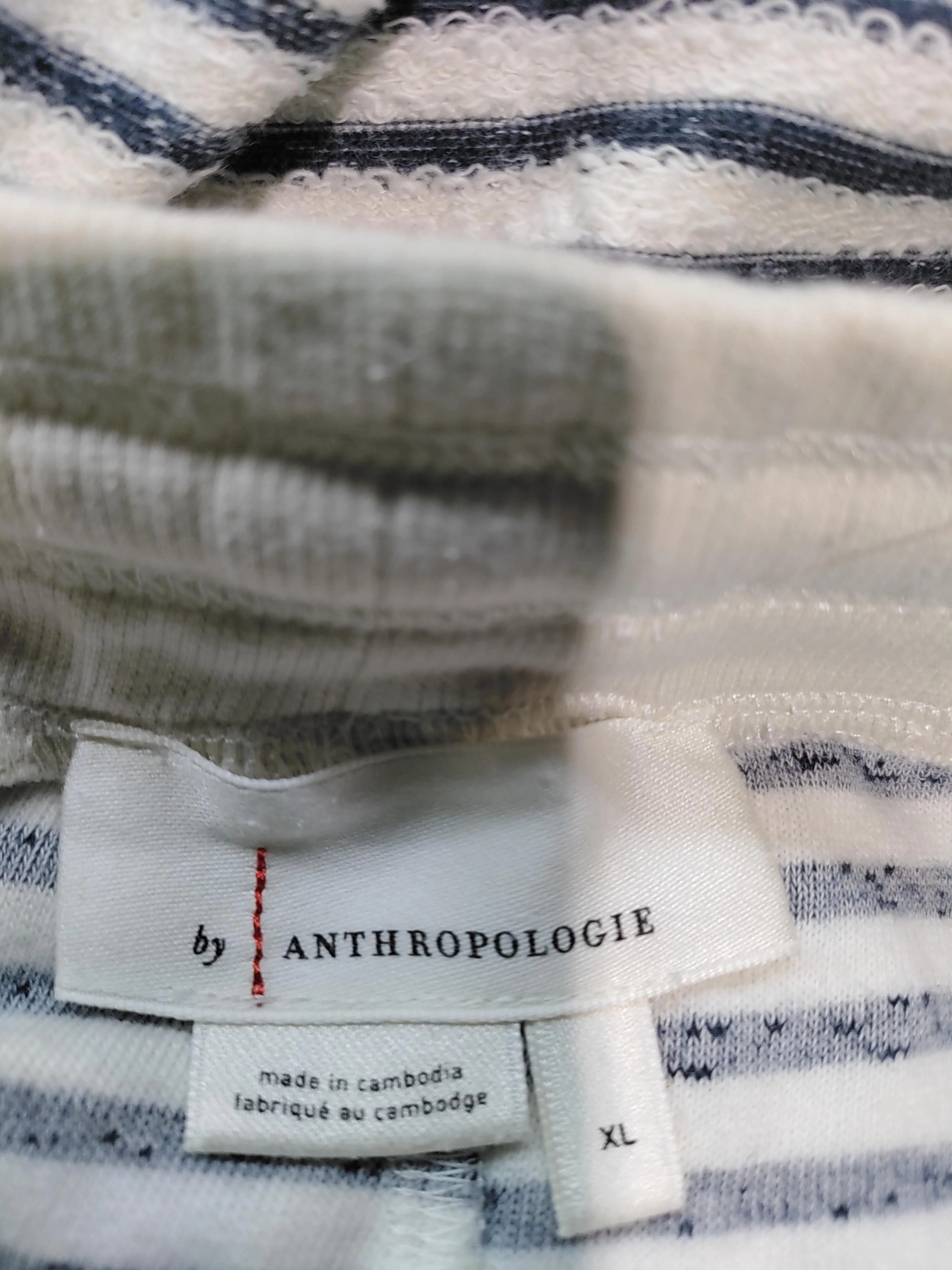 Anthropologie Women's Shorts XL Multi Striped Cotton with Elastane Sweat - Image 5
