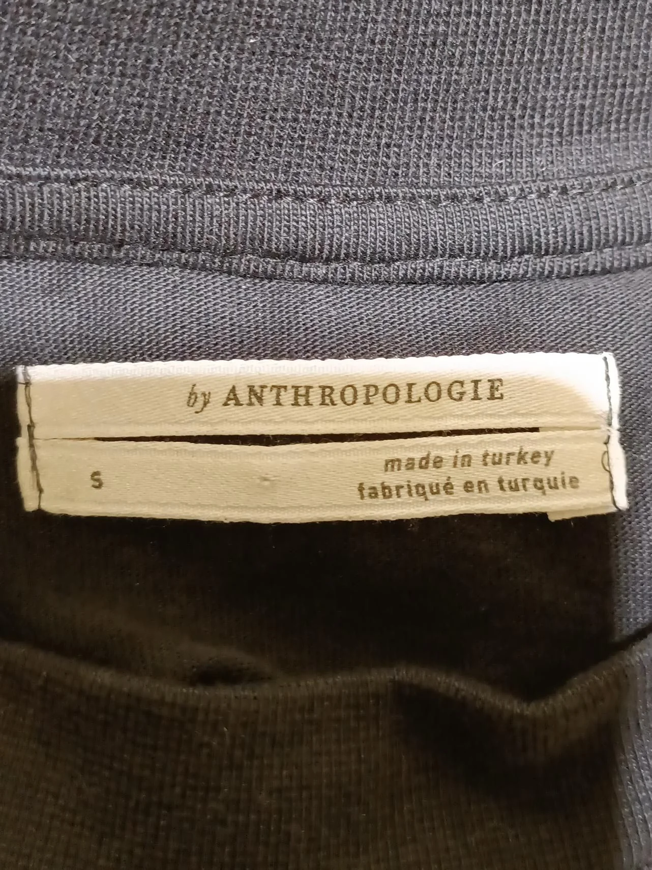 Anthropologie Women's T-Shirt S Black 100% Cotton Basic - Image 5