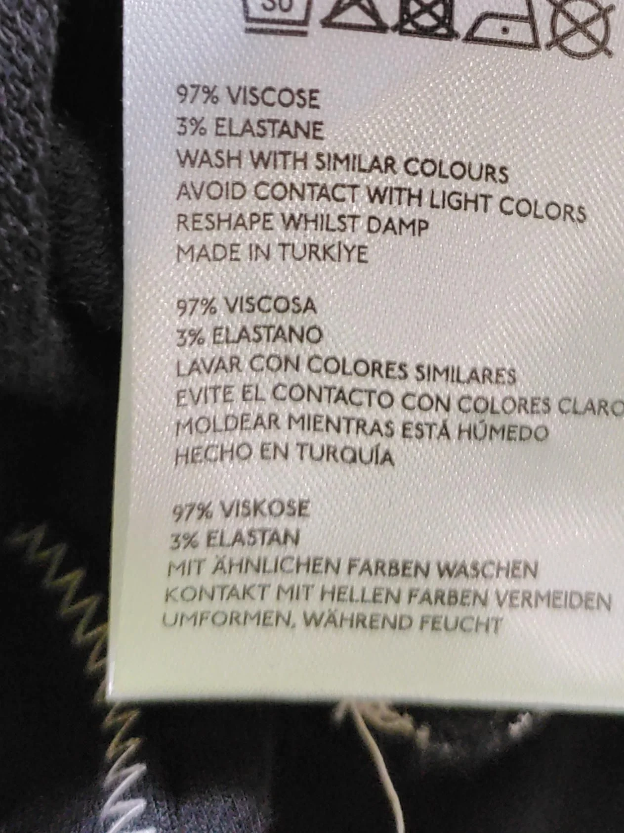 Anthropologie Women's T-Shirt XS Black Viscose with Elastane Basic - Image 6