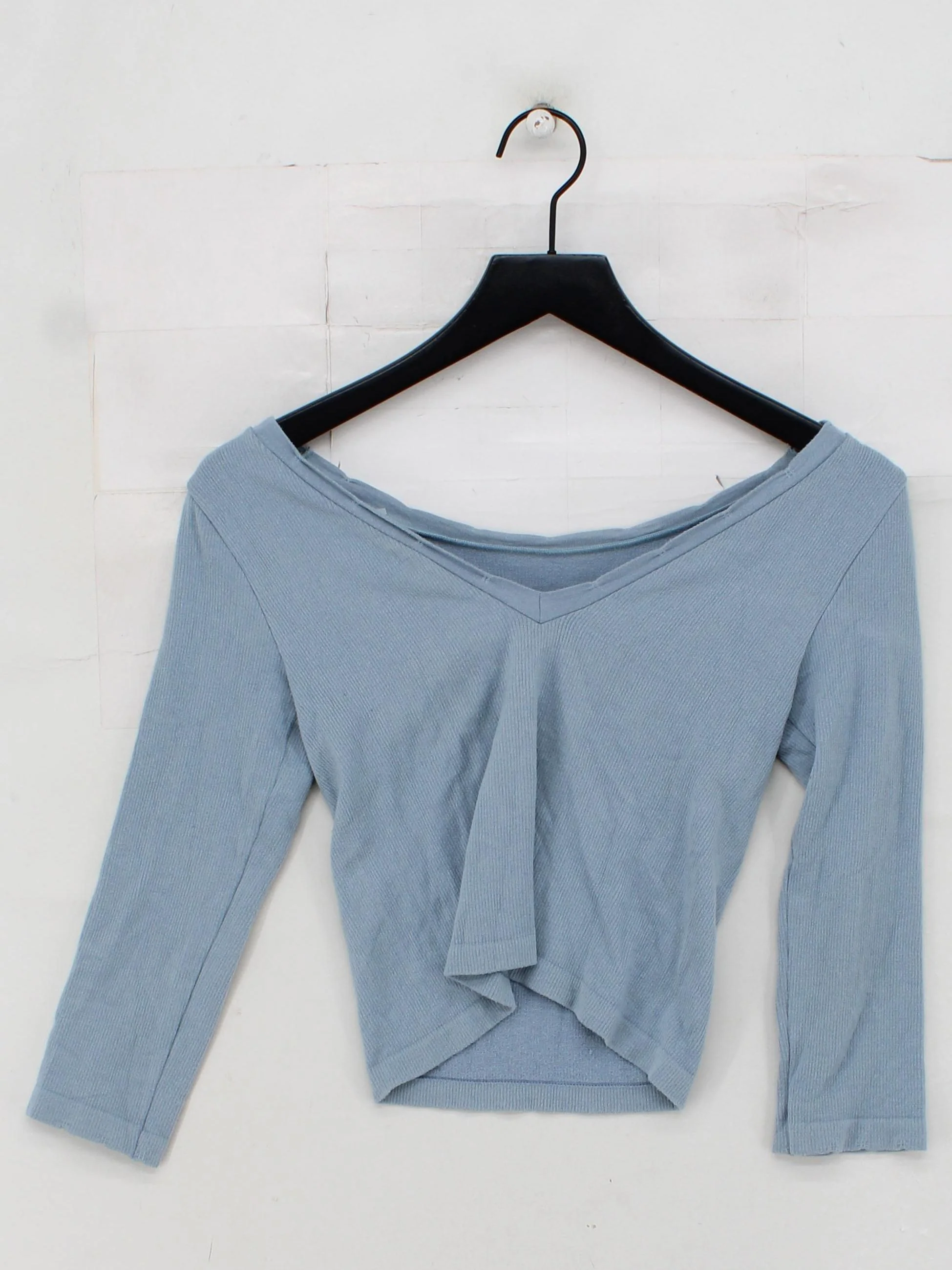 Anthropologie Women's Top S Blue Viscose with Polyamide, Elastane Basic - Image 2
