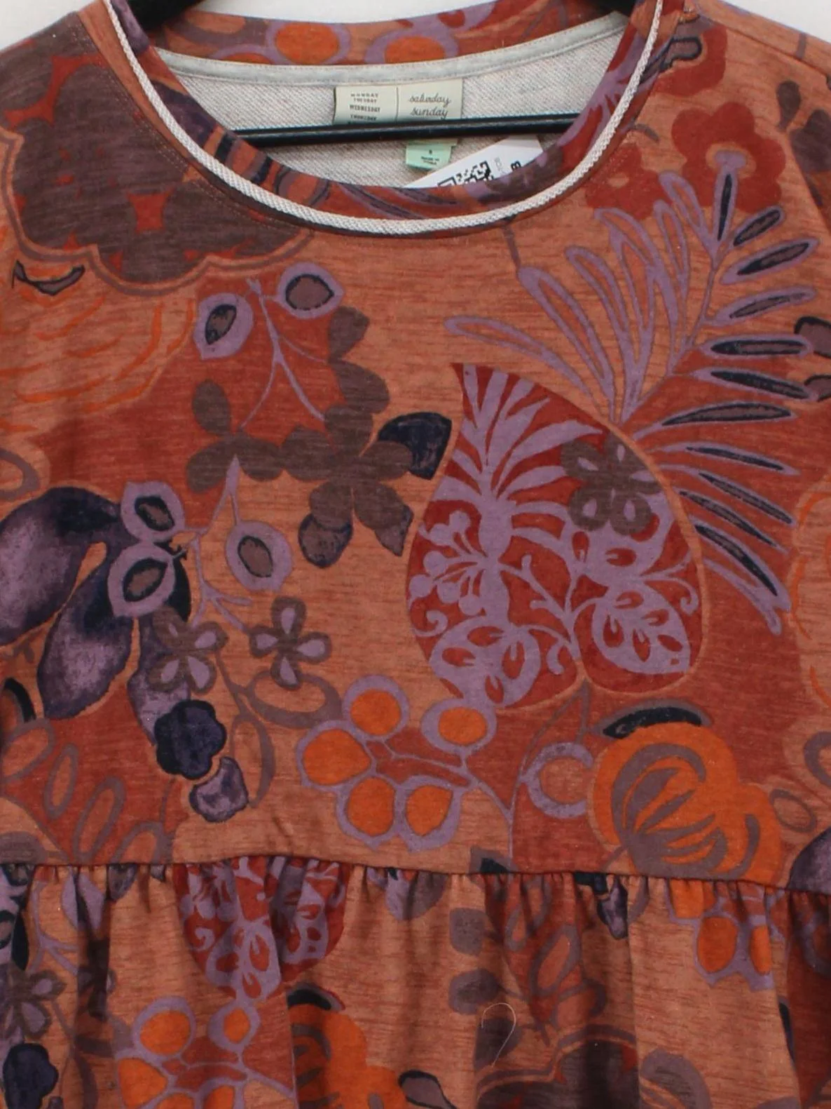 Anthropologie Women's Top S Multi Cotton with Polyester Basic - Image 3