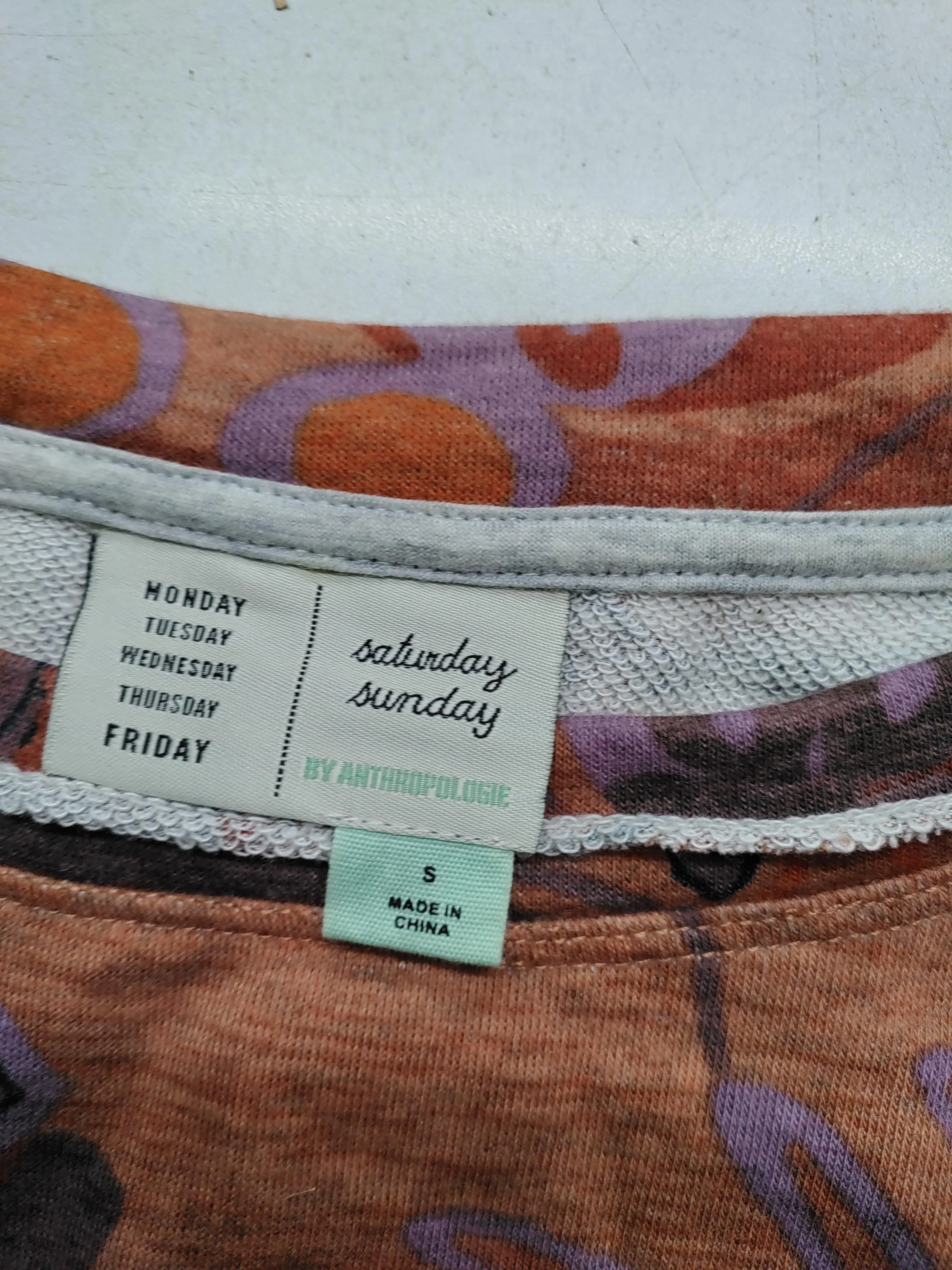 Anthropologie Women's Top S Multi Cotton with Polyester Basic - Image 5