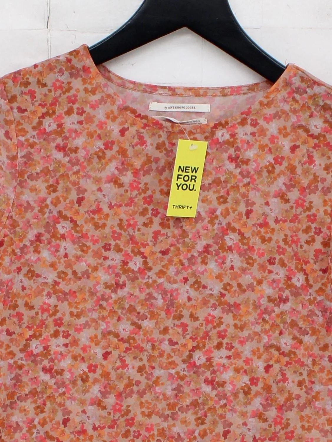 Anthropologie Women's Top S Multi Polyester with Elastane Basic - Image 3