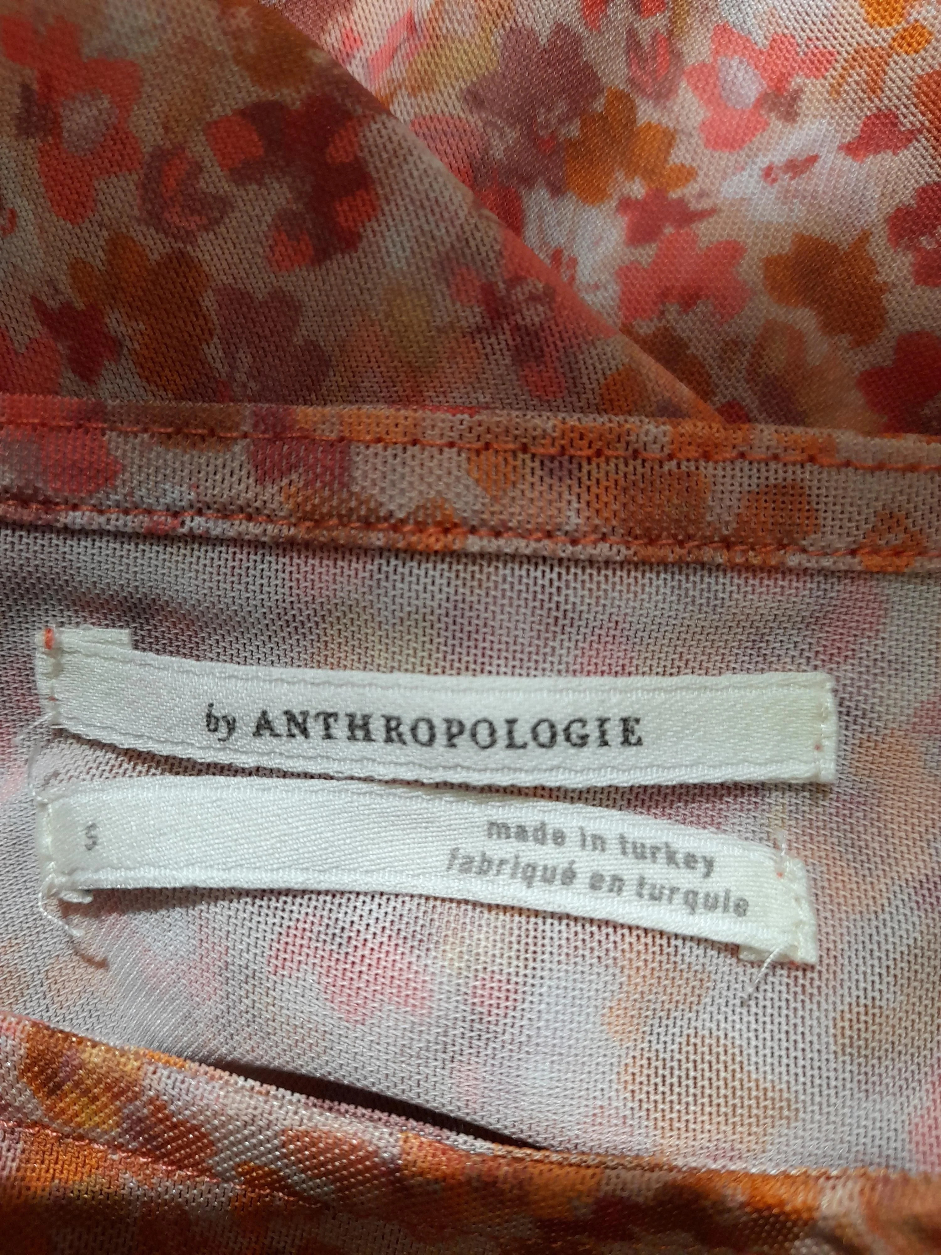 Anthropologie Women's Top S Multi Polyester with Elastane Basic - Image 5