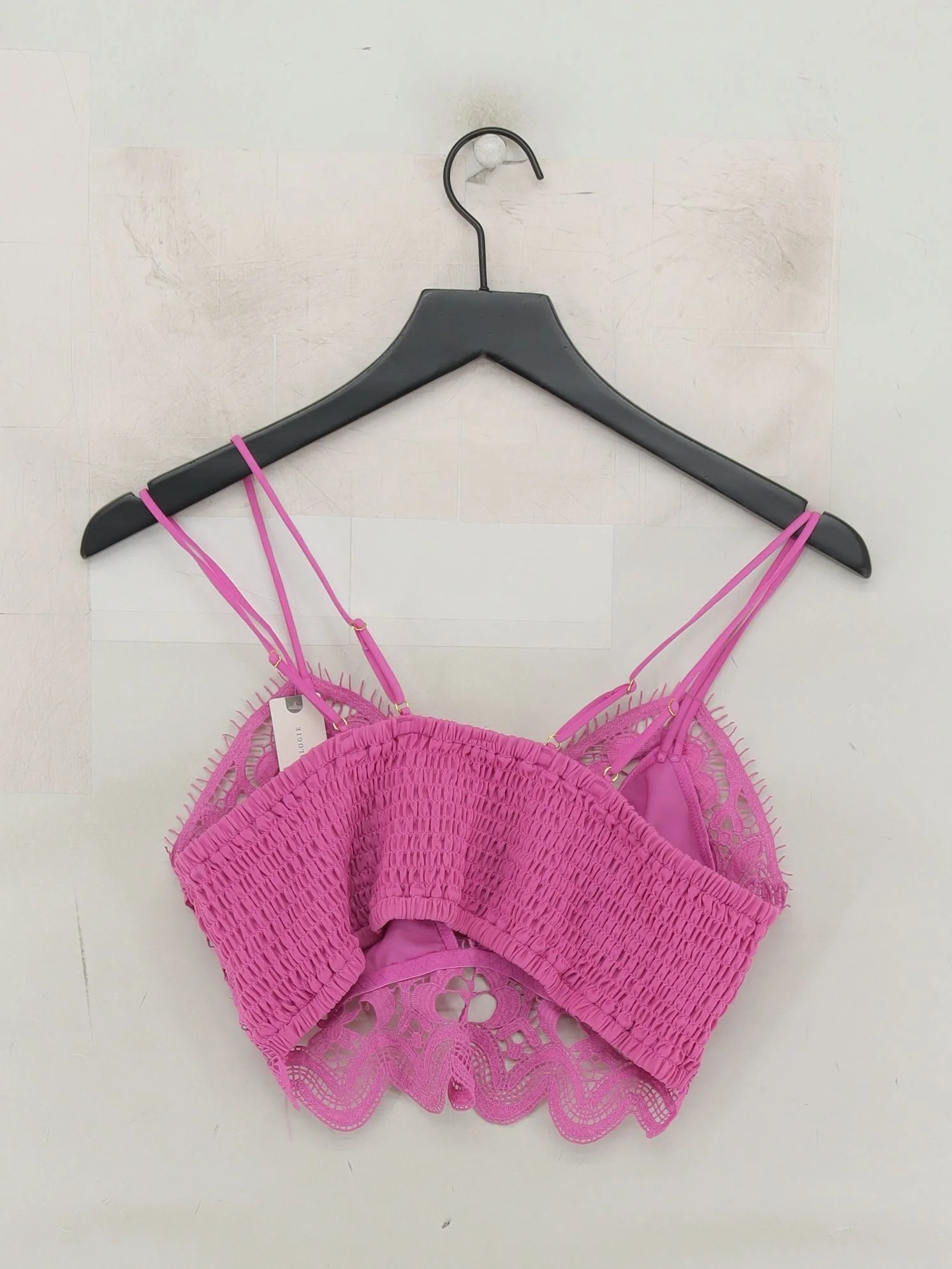Anthropologie Women's Top XL Pink Polyester with Elastane Cropped New with tags - Image 2