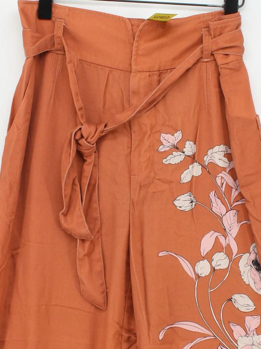 Anthropologie Women's Trousers UK 16 Orange 100% Lyocell Modal Chino - Image 3