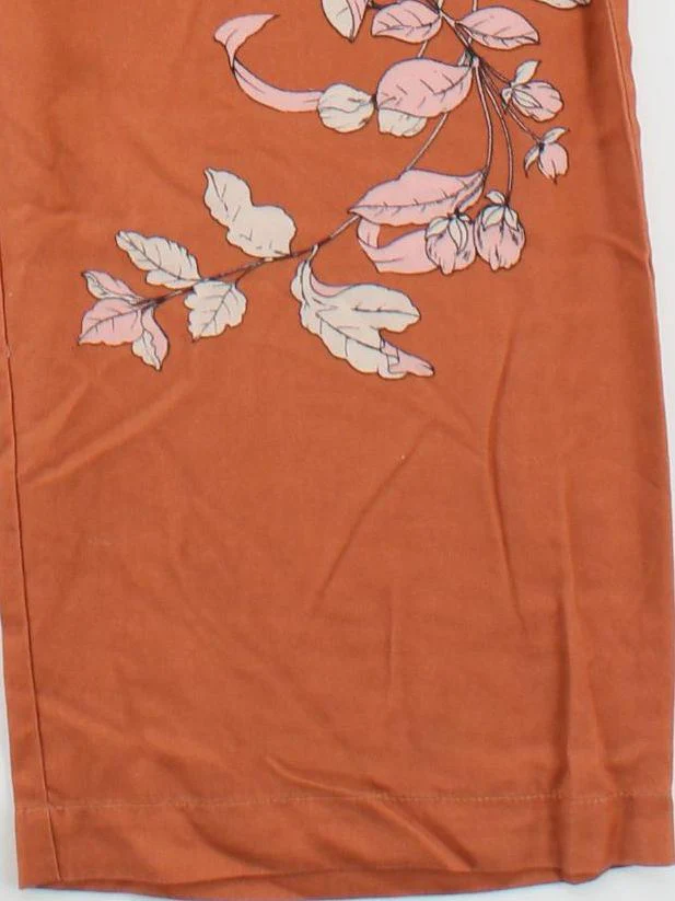 Anthropologie Women's Trousers UK 16 Orange 100% Lyocell Modal Chino - Image 4