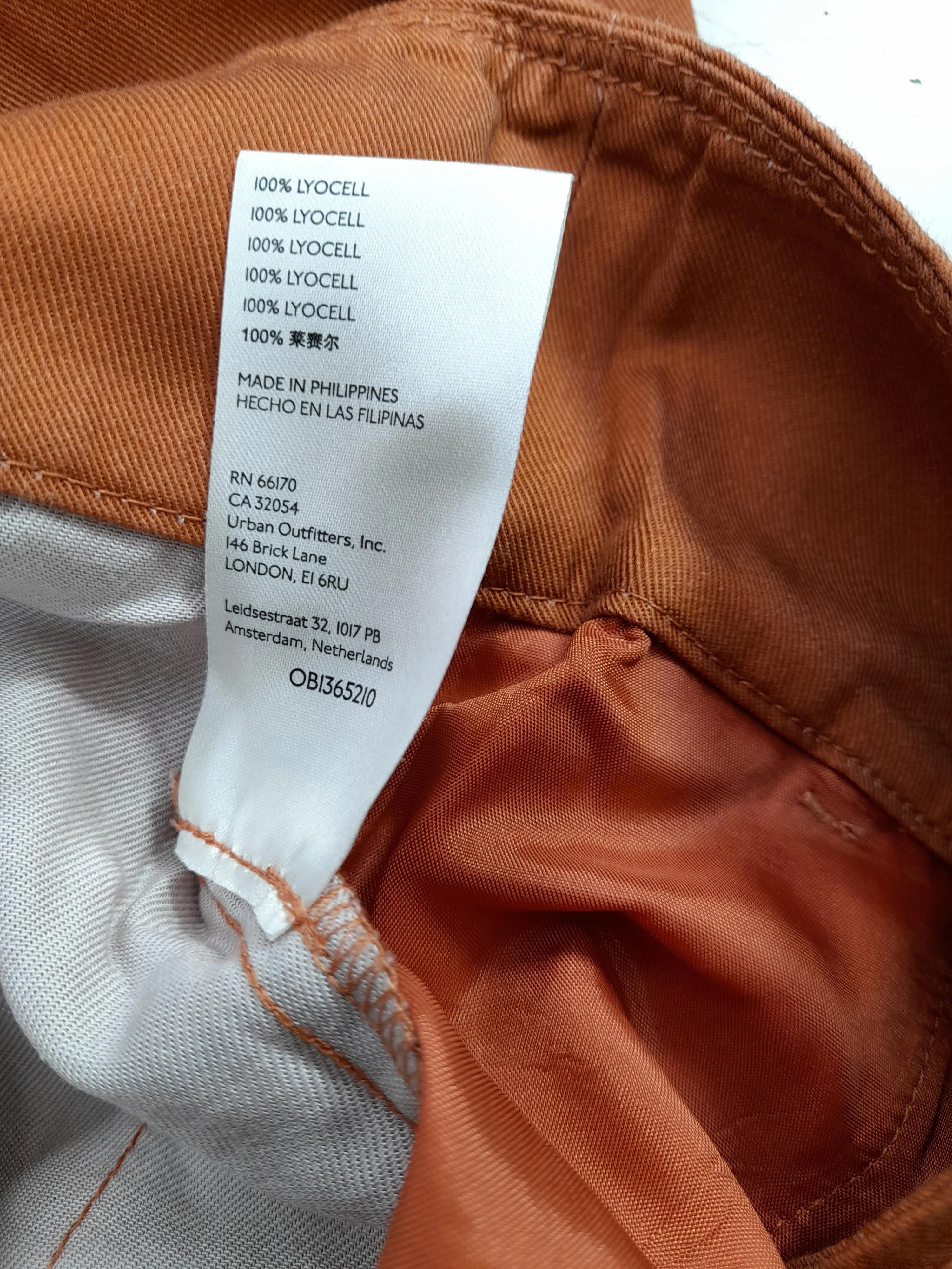 Anthropologie Women's Trousers UK 16 Orange 100% Lyocell Modal Chino - Image 6