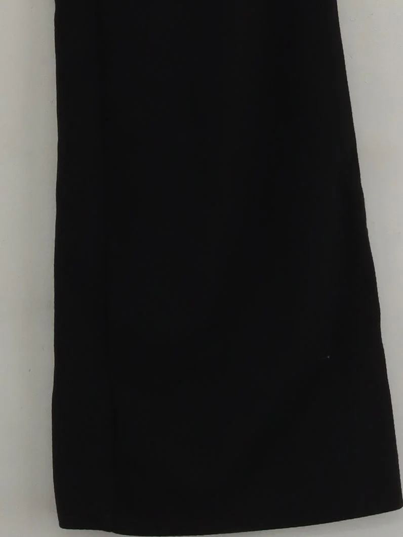 Anthropologie Women's Trousers UK 8 Black 100% Other Wide-Leg Chino - Image 4