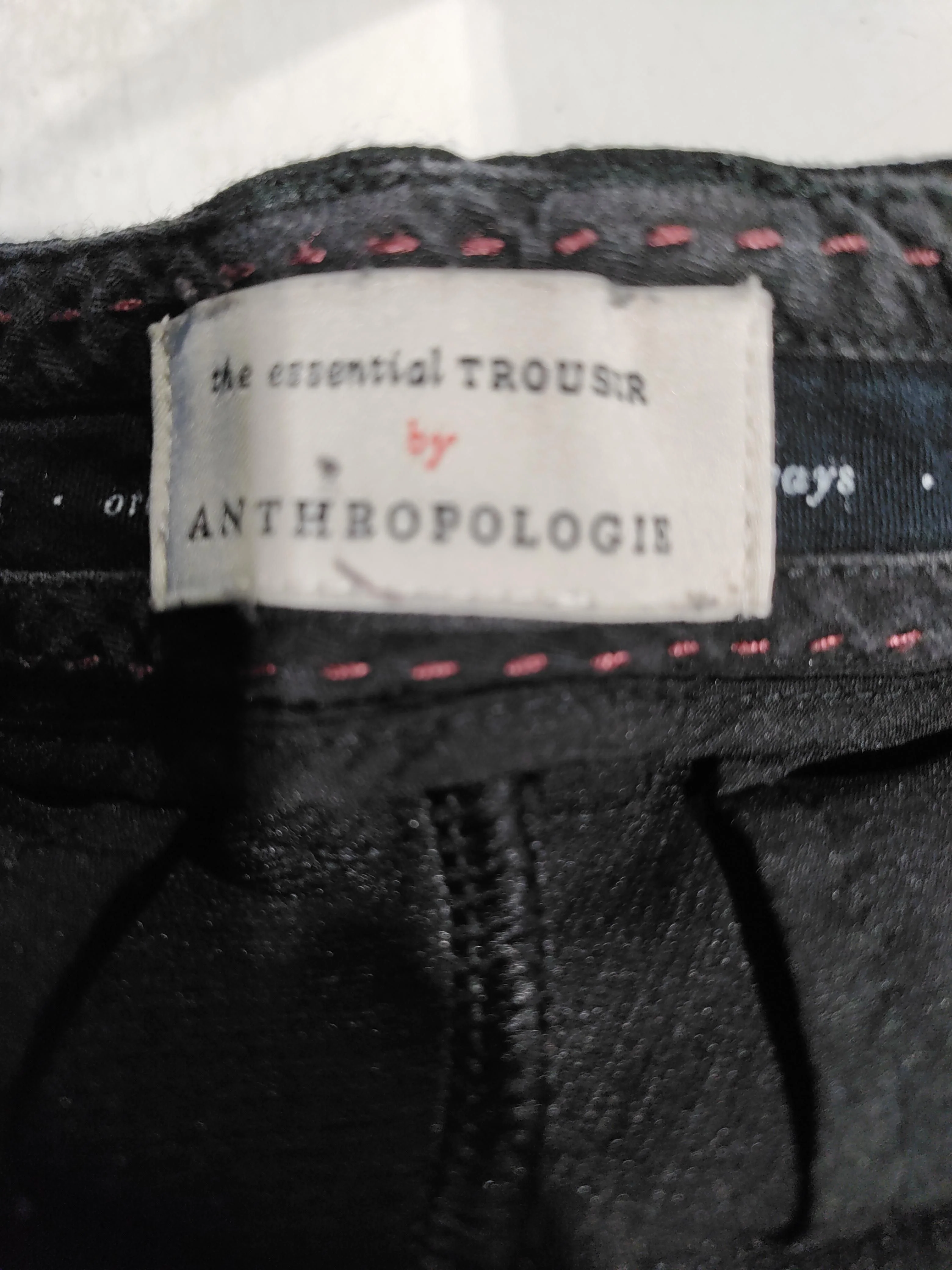 Anthropologie Women's Trousers UK 8 Black 100% Other Wide-Leg Chino - Image 5