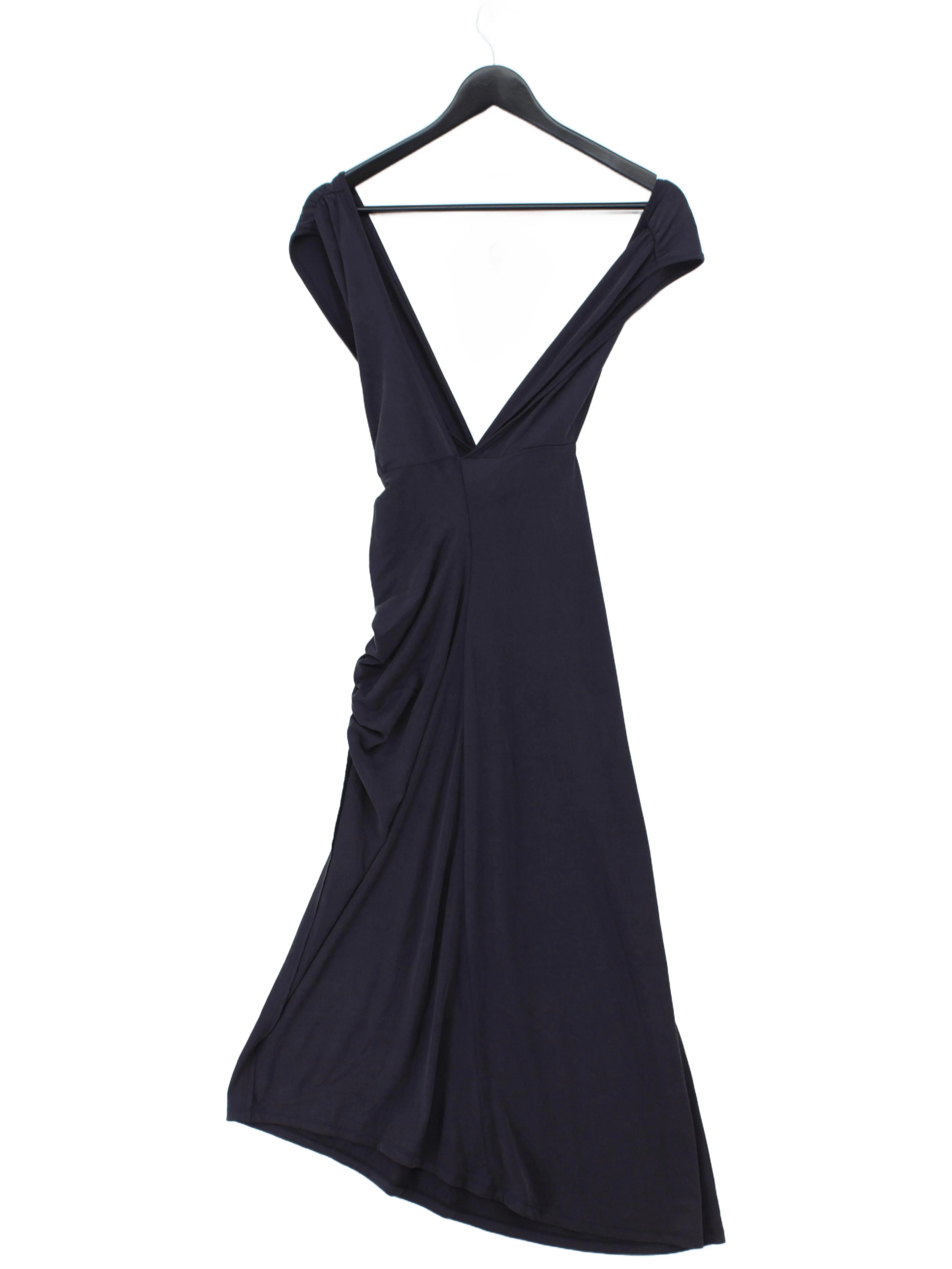 Anthropologie Wrap Maxi Dress M in Blue