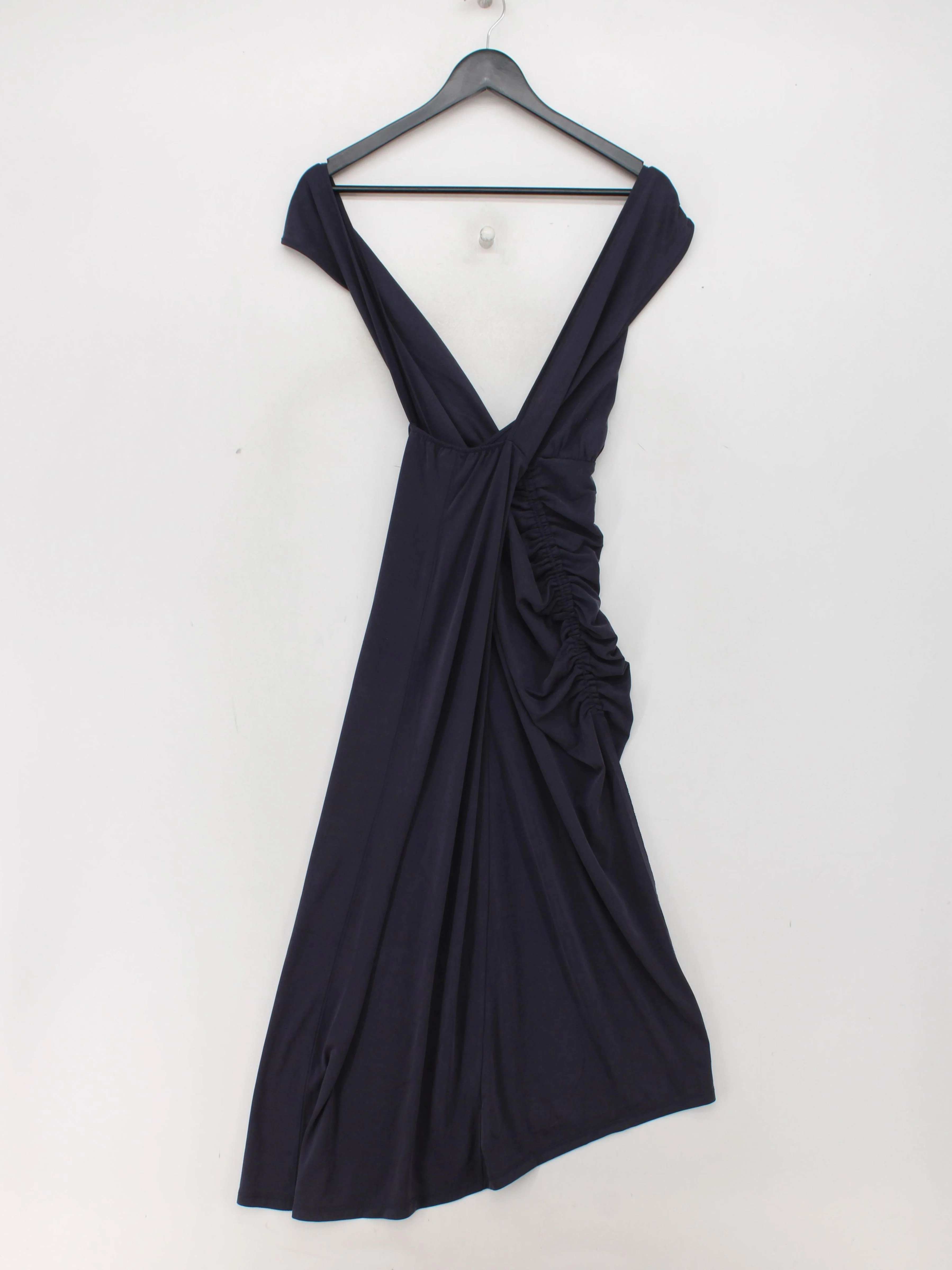Anthropologie Wrap Maxi Dress M in Blue - Image 2