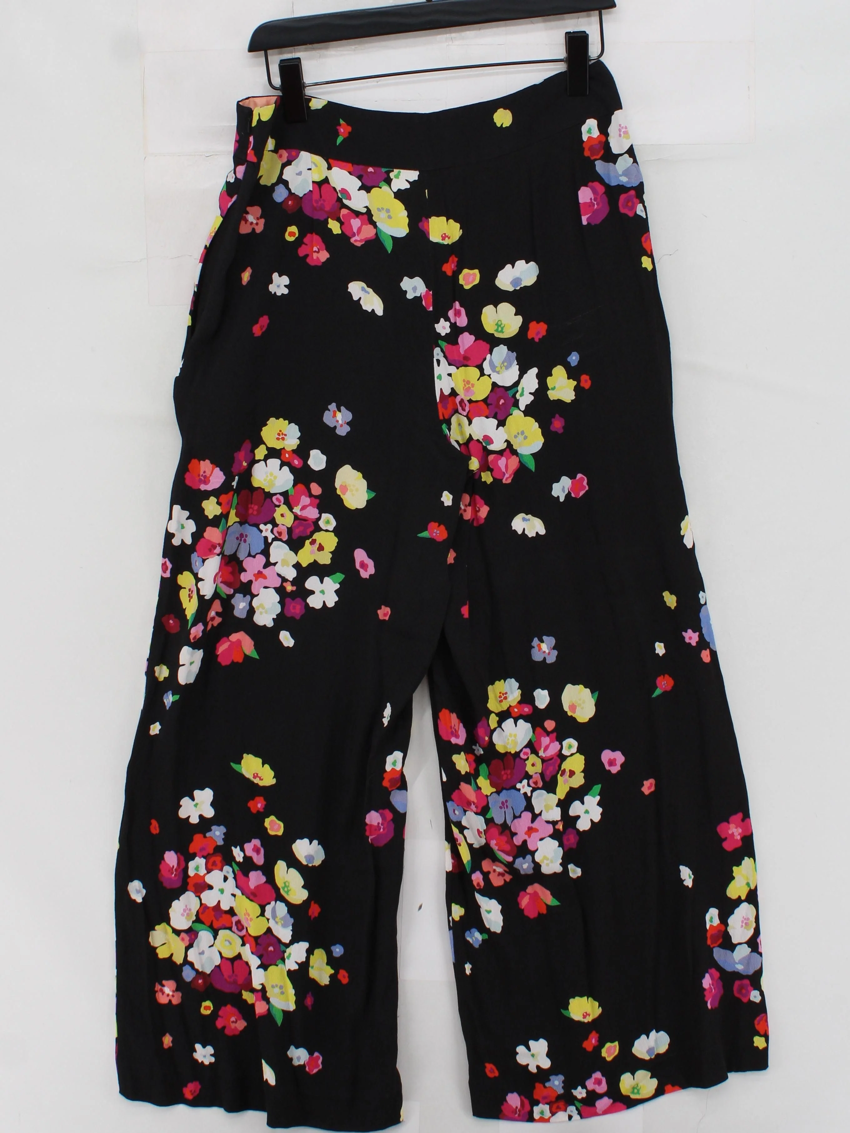ANTHROPOLOGIE X DELPOZO Women's Trousers UK 14 Multi Viscose - Image 2