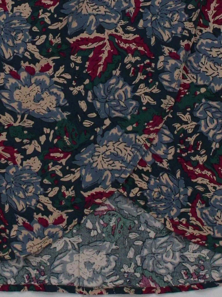 Antik Batik Women's Midi Skirt M Multi Floral 100% Other Midi Wrap - Image 4