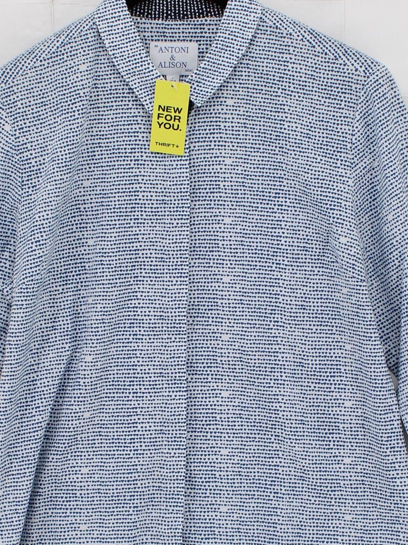 Antoni & Alison Women's Shirt L Blue 100% Cotton Basic - Image 3