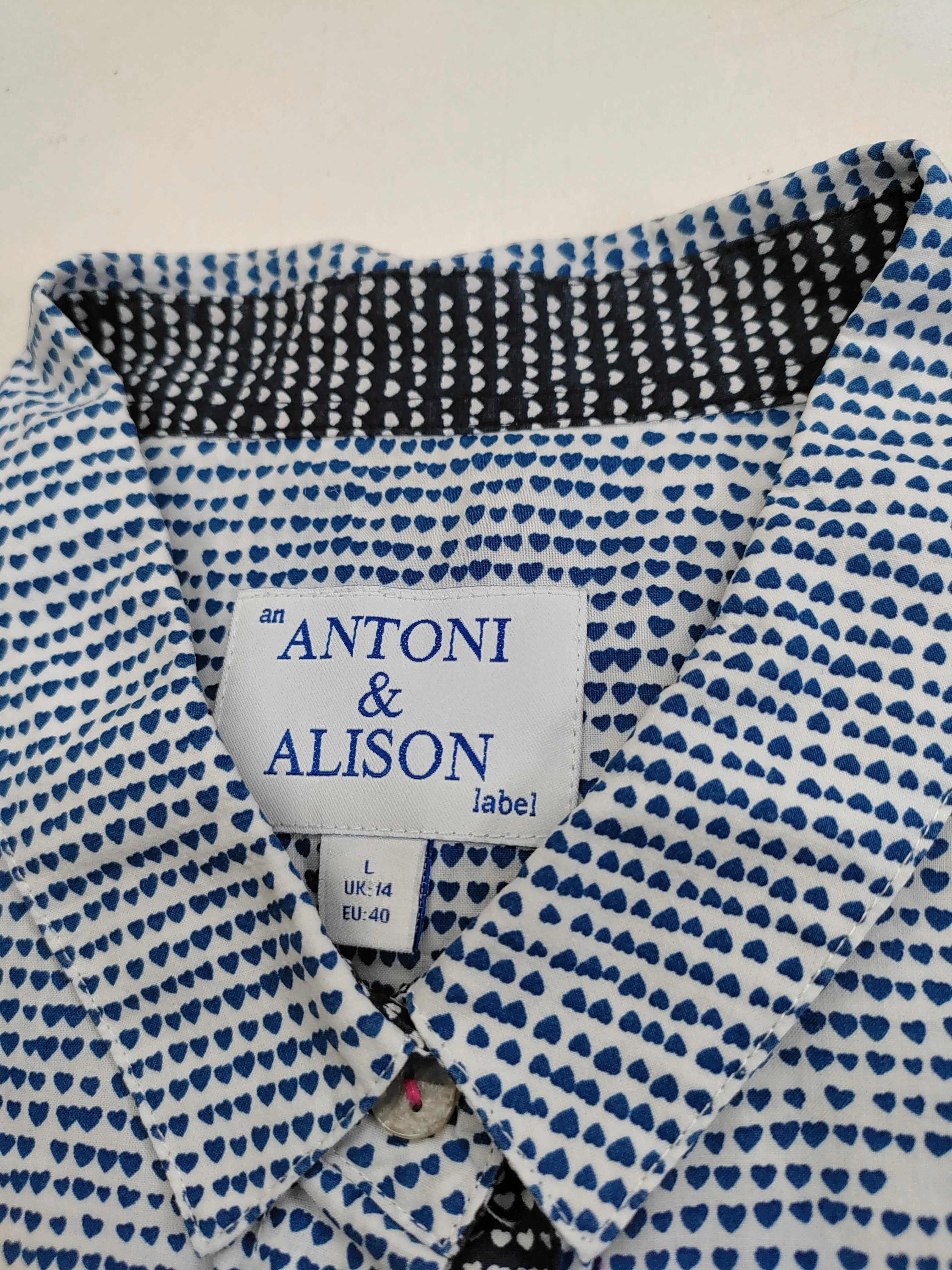 Antoni & Alison Women's Shirt L Blue 100% Cotton Basic - Image 5