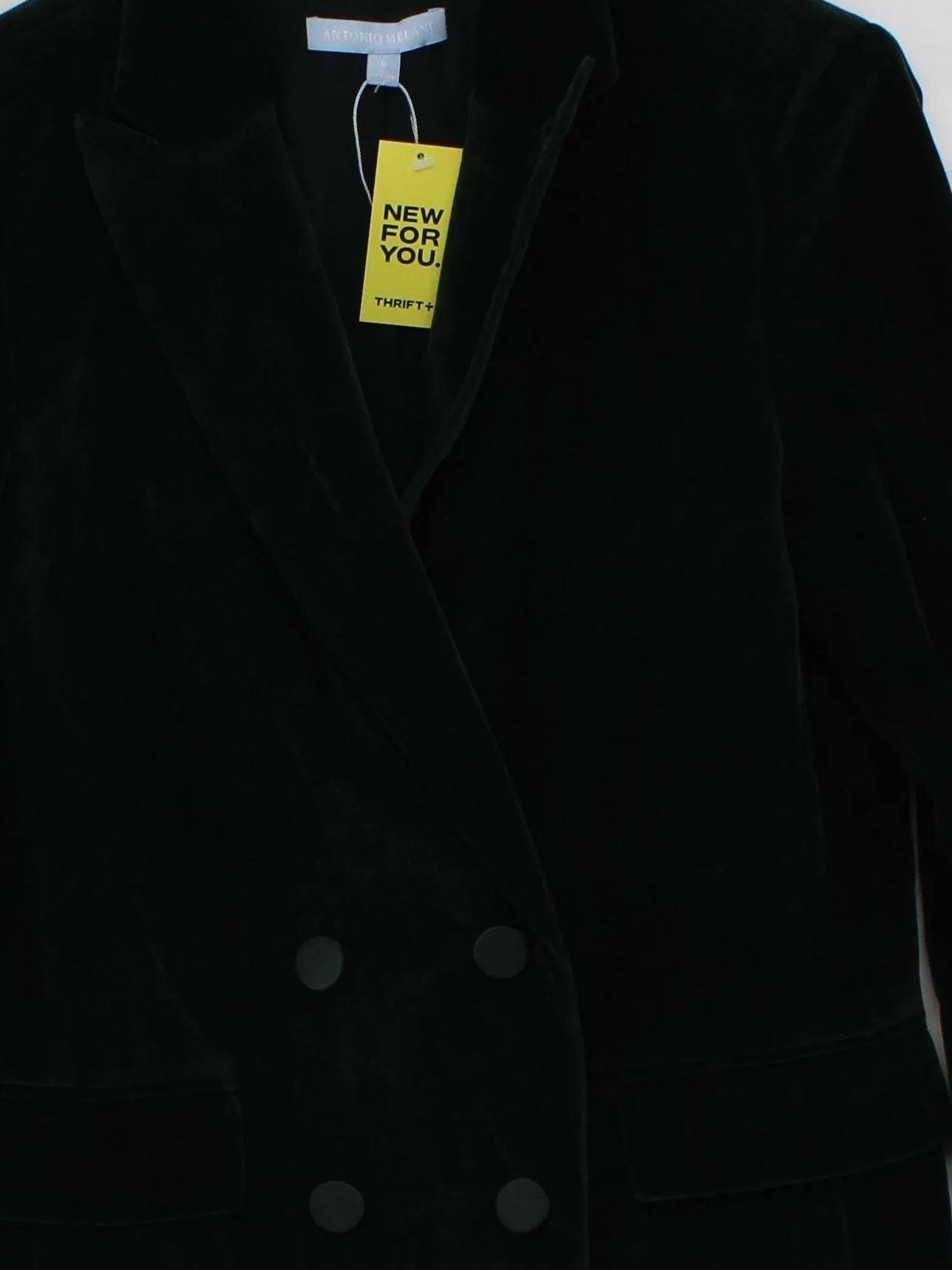 Antonio Melani Women's Blazer UK 10 Black Polyester with Elastane Overcoat - Image 3