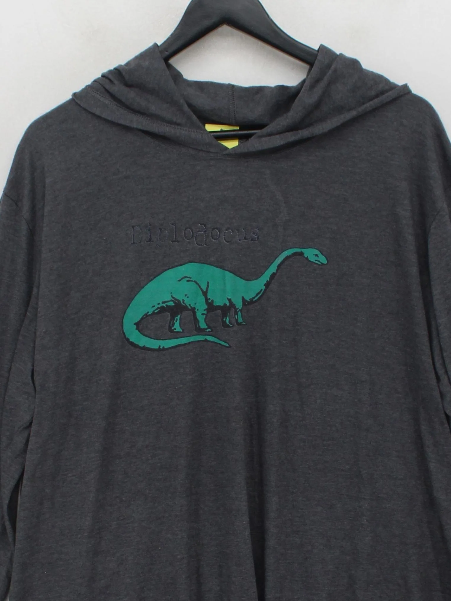 Anvil Men's Hoodie S Grey Graphic 100% Cotton Pullover - Image 3