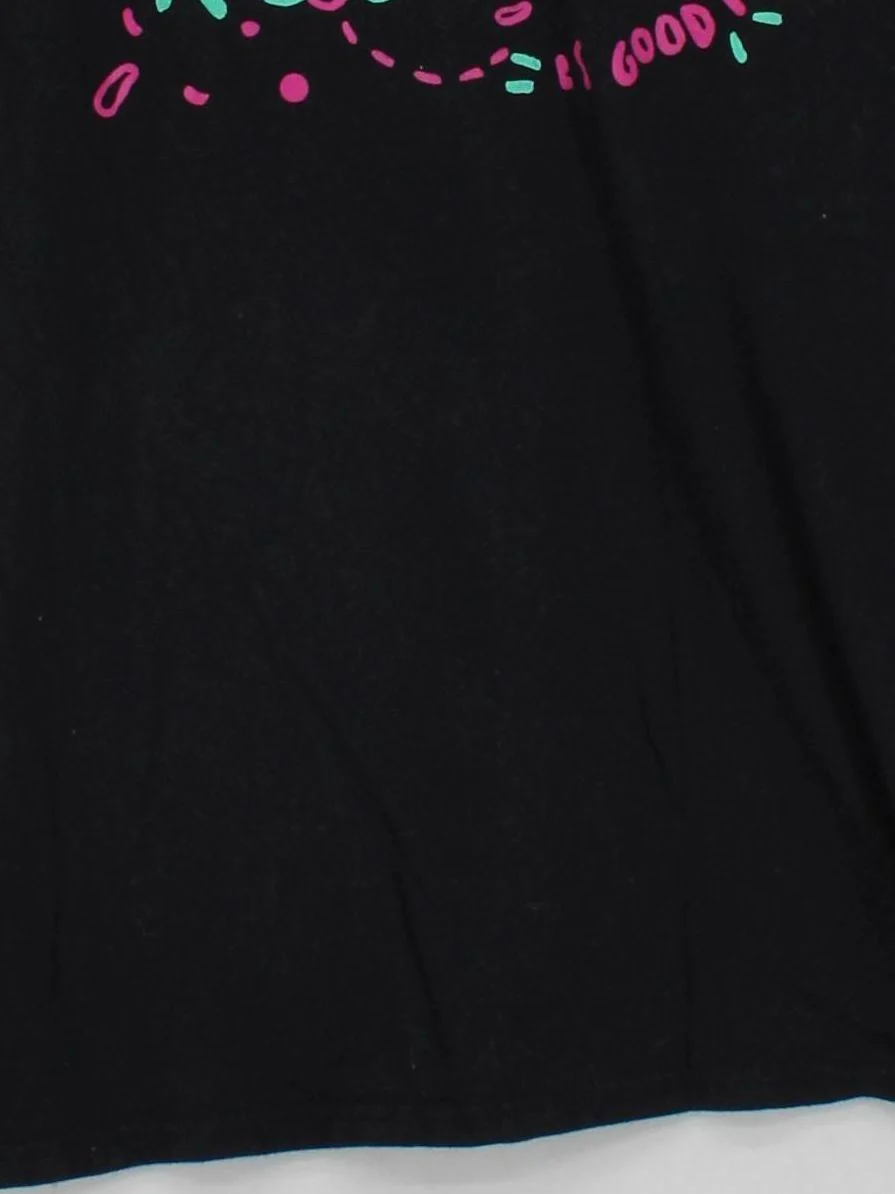 Anvil Men's T-Shirt M Black Graphic 100% Cotton Basic - Image 4