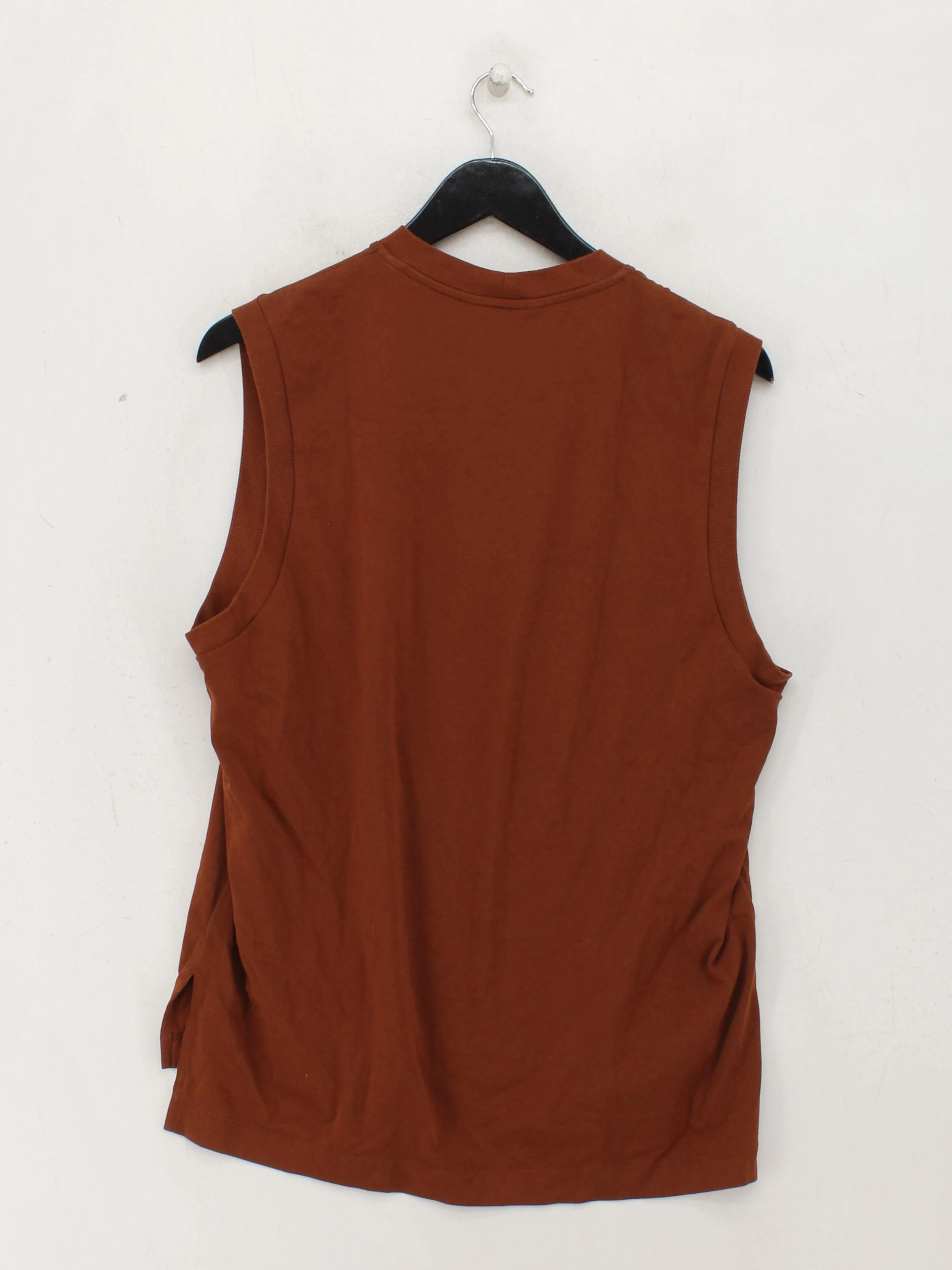 Anya Hindmarch X Uniqlo Women's T-Shirt UK 4 Brown 100% Cotton Basic - Image 2