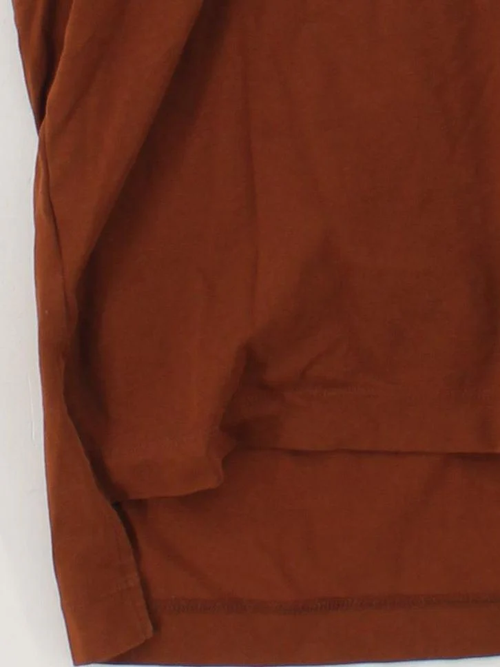 Anya Hindmarch X Uniqlo Women's T-Shirt UK 4 Brown 100% Cotton Basic - Image 4