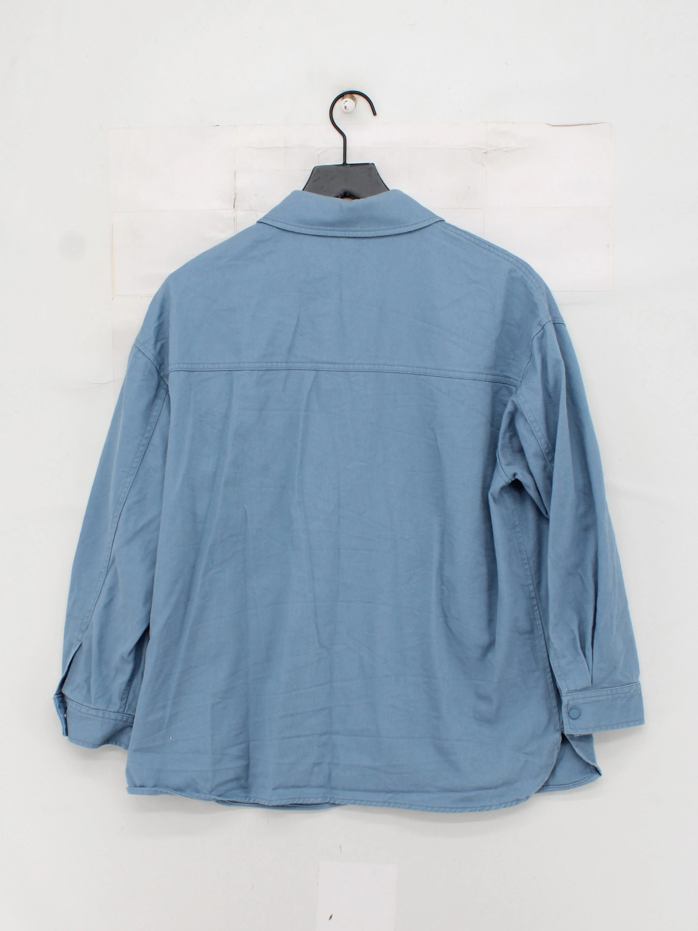 ANYDAY John Lewis Men's Shirt M Blue 100% Cotton Basic - Image 2