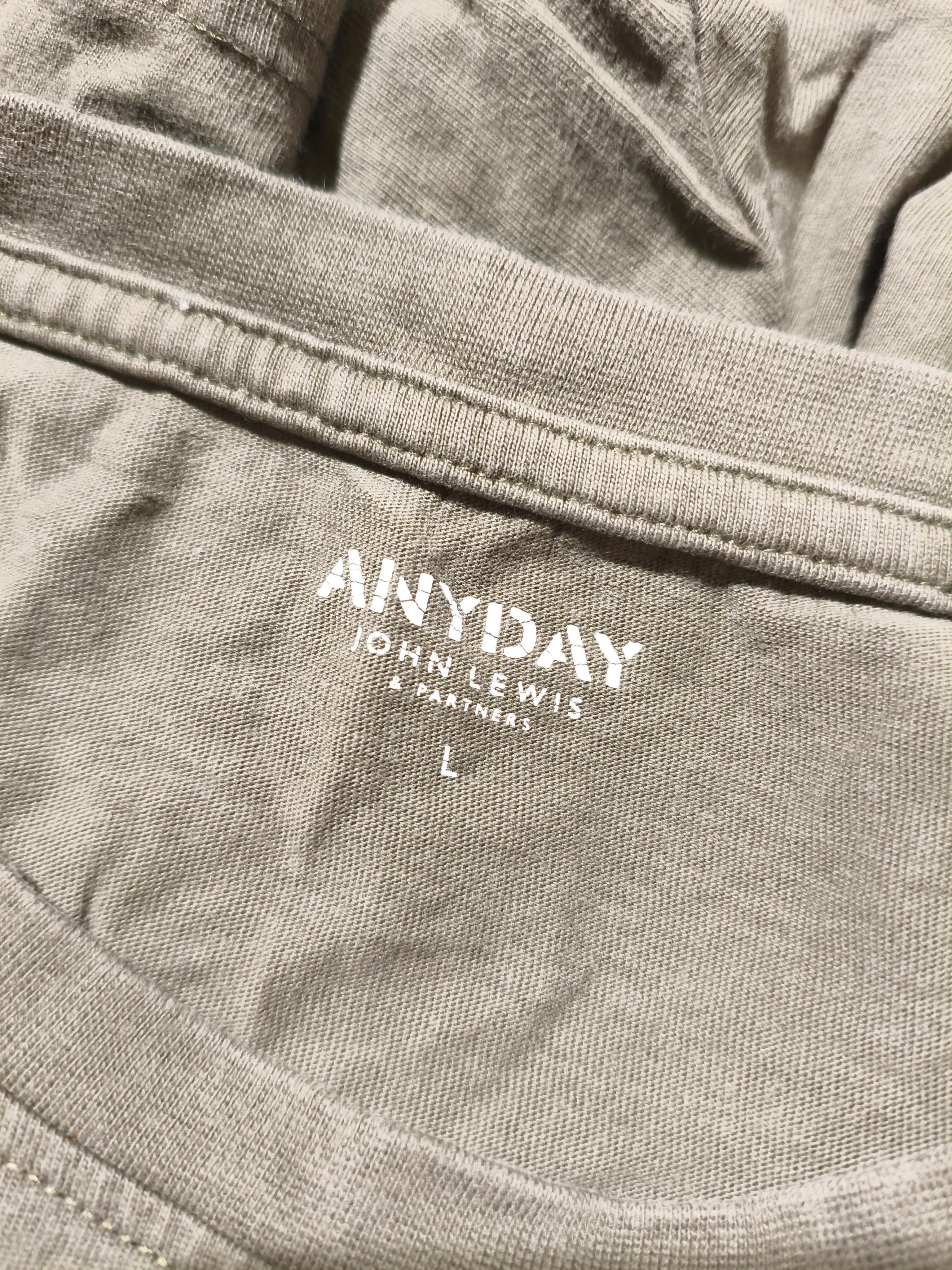 ANYDAY John Lewis Men's T-Shirt L Green 100% Cotton Basic - Image 5