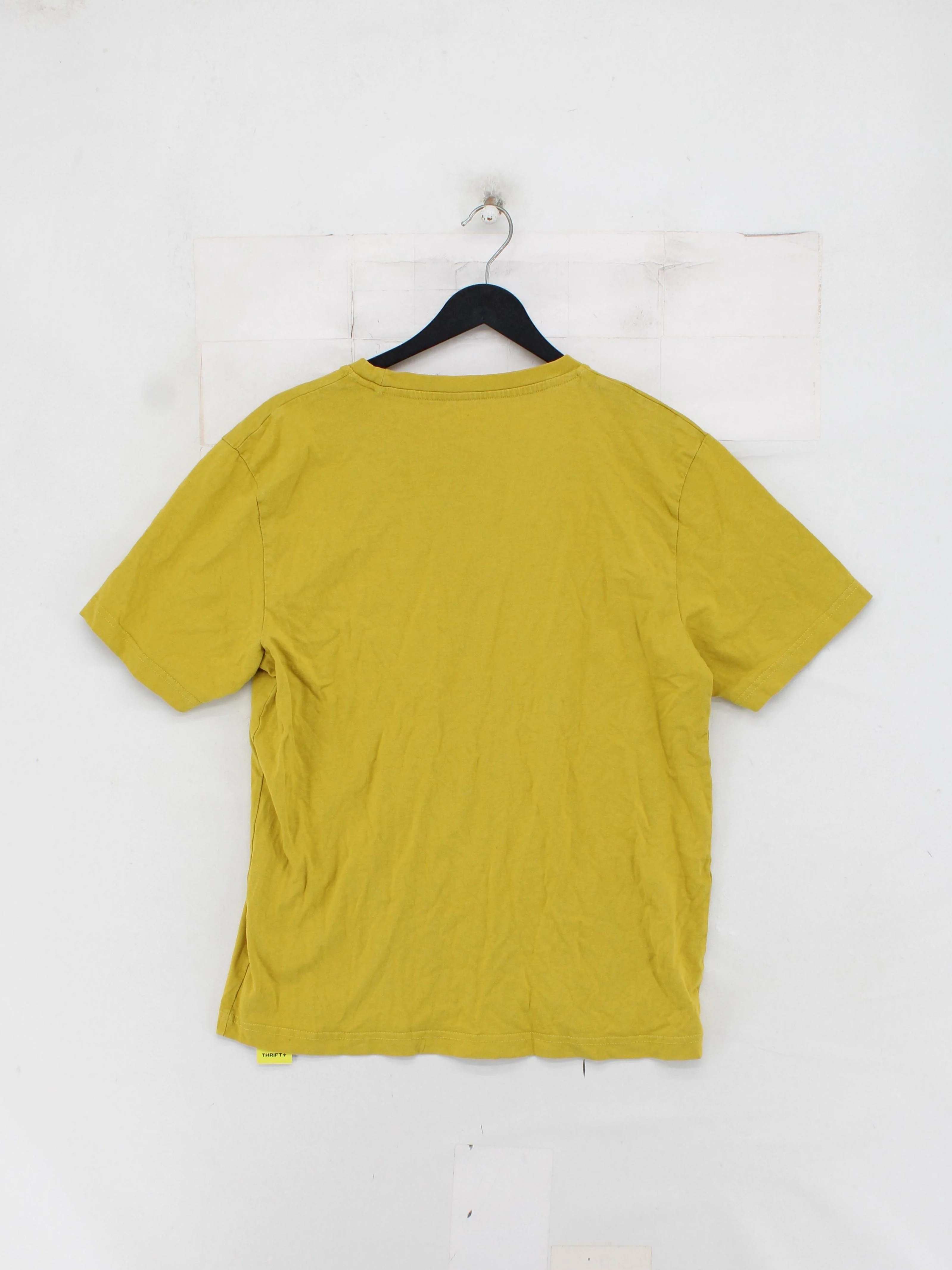 ANYDAY John Lewis Men's T-Shirt M Yellow 100% Cotton Basic - Image 2