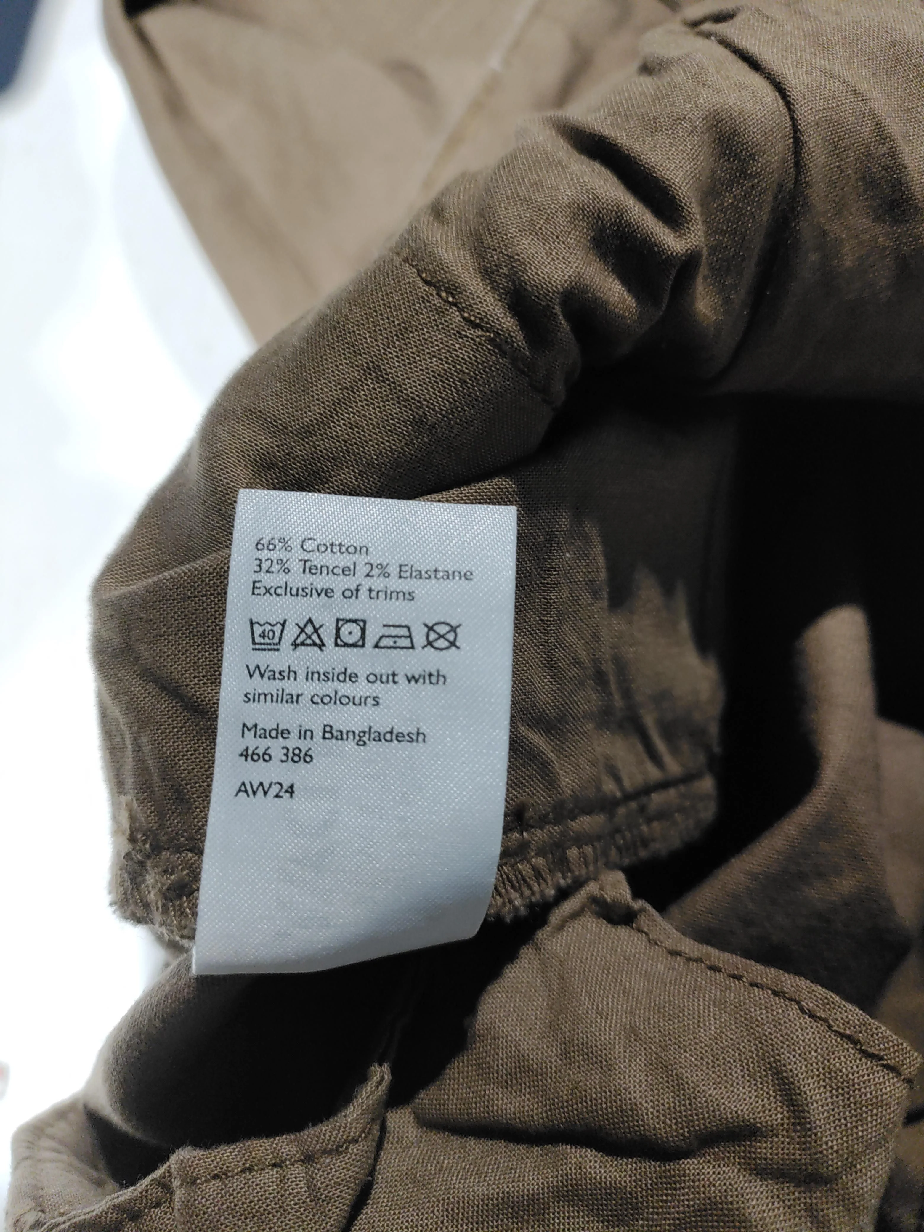 ANYDAY John Lewis Men's Trousers L Brown Cotton - Image 6