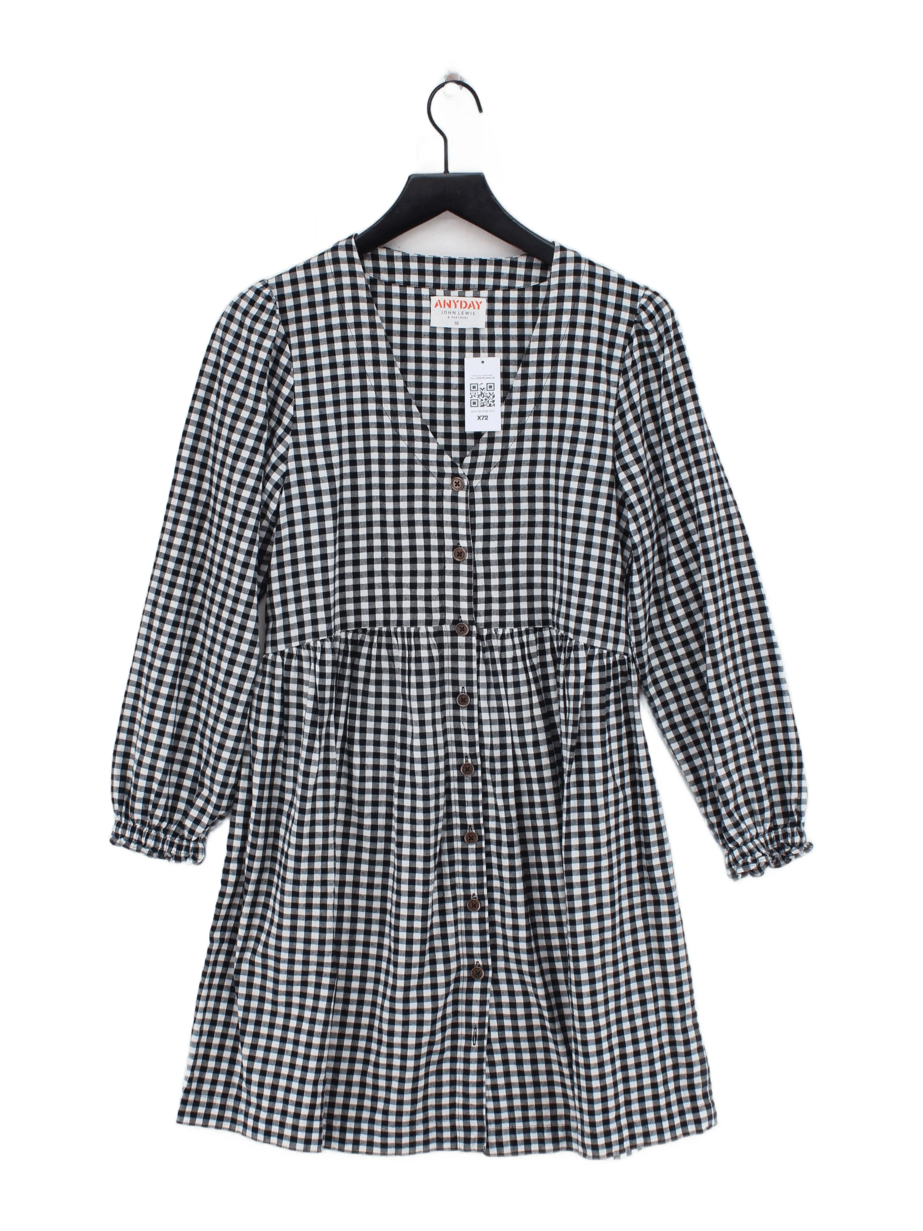 ANYDAY John Lewis Shirt Mini Dress UK10 in Black