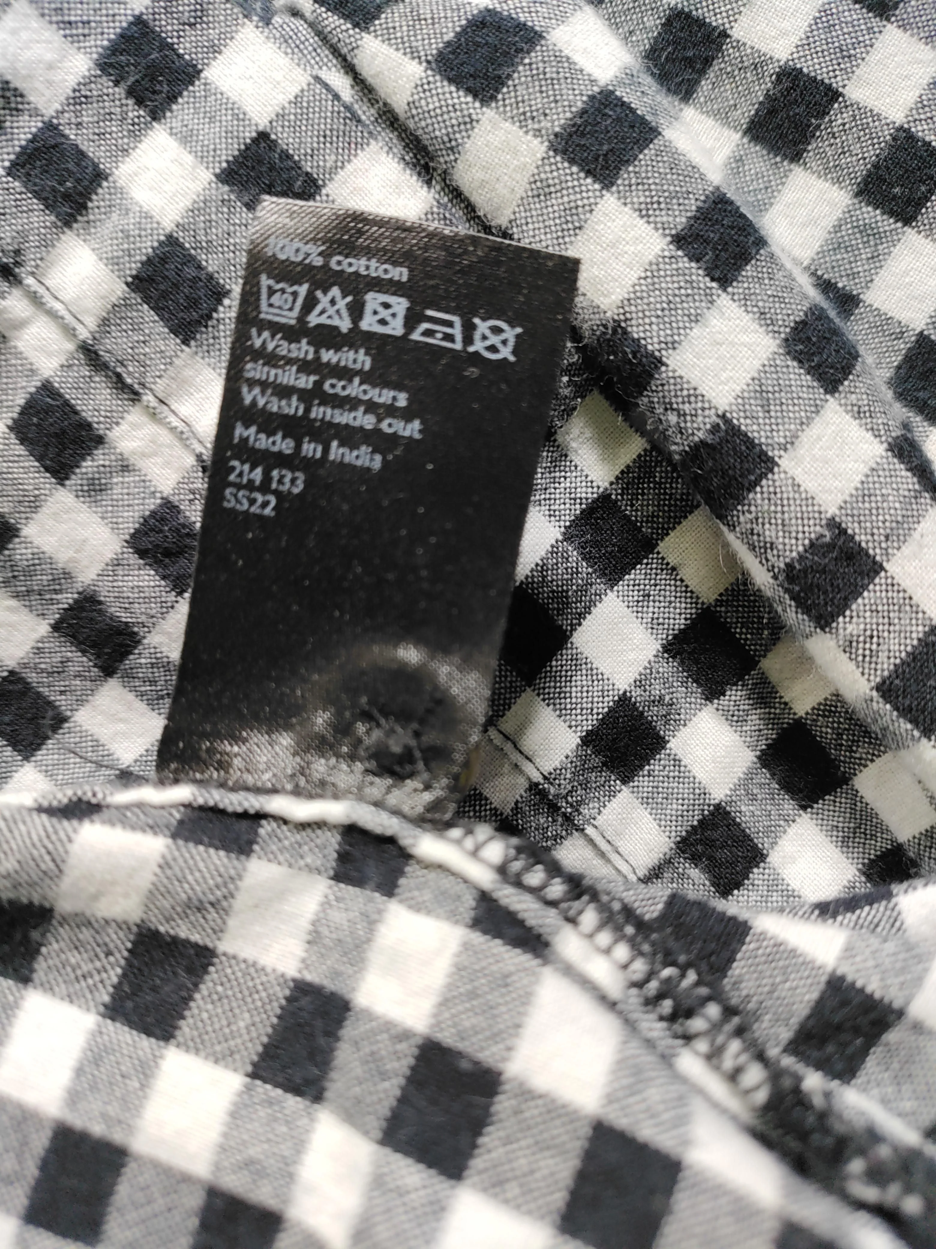 ANYDAY John Lewis Shirt Mini Dress UK10 in Black - Image 6