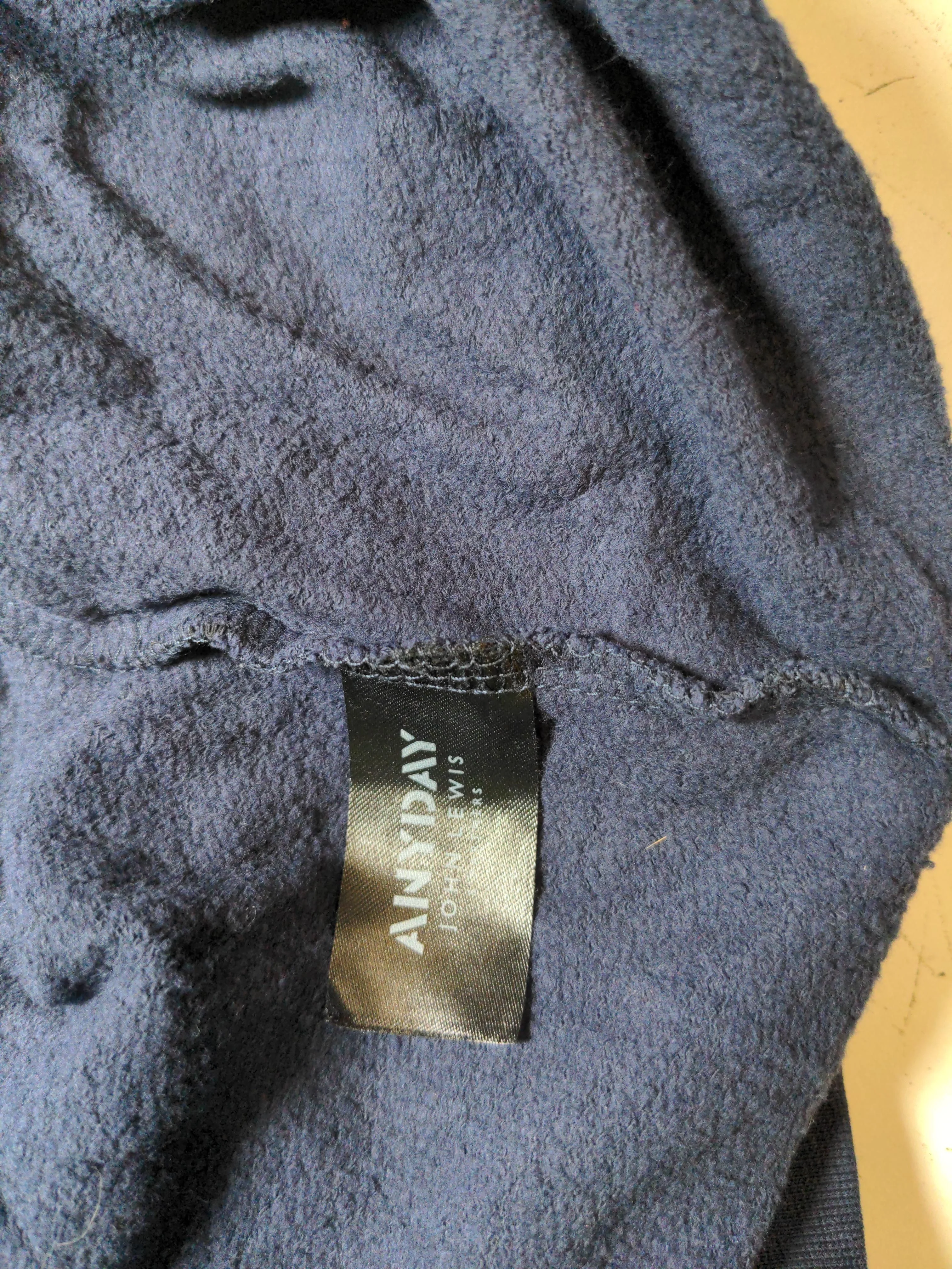 ANYDAY John Lewis Women's Hoodie UK 10 Blue Animal Print 100% Cotton Pullover - Image 7