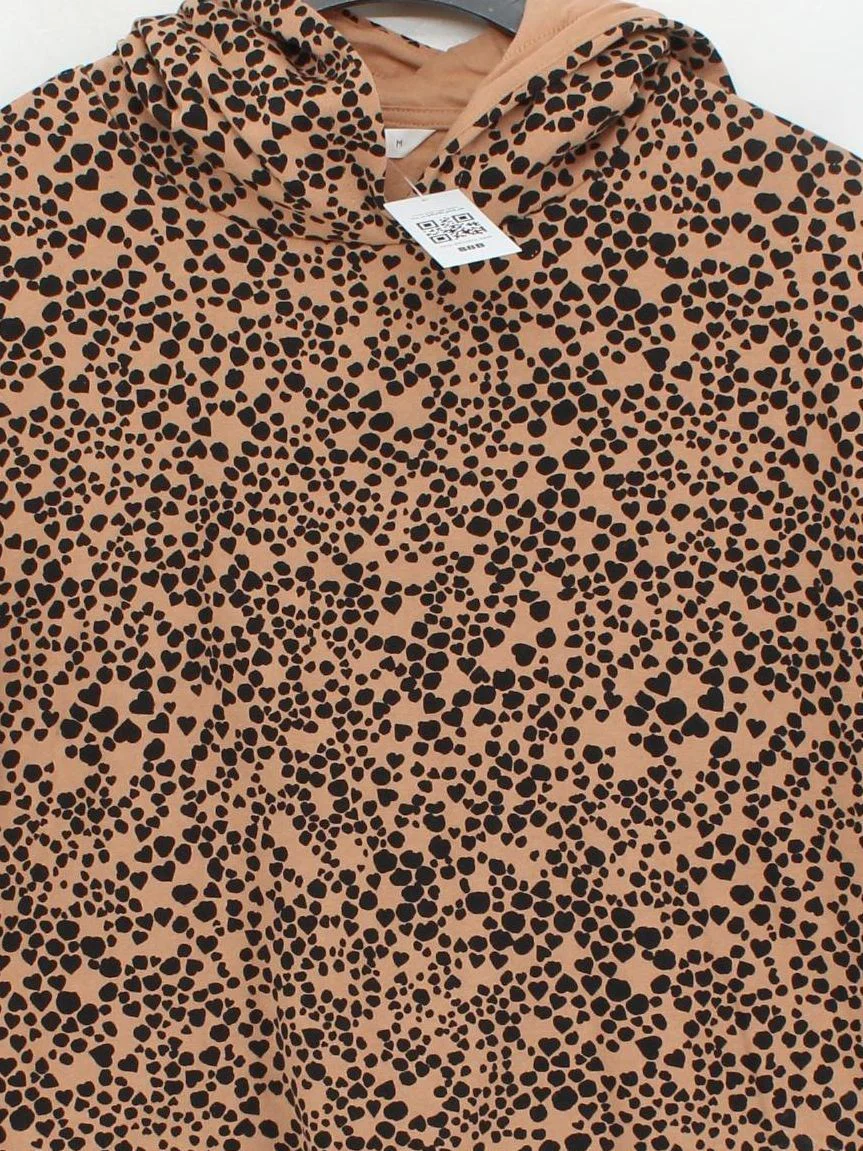 ANYDAY John Lewis Women's Hoodie UK 10 Brown Animal Print 100% Other Pullover - Image 3