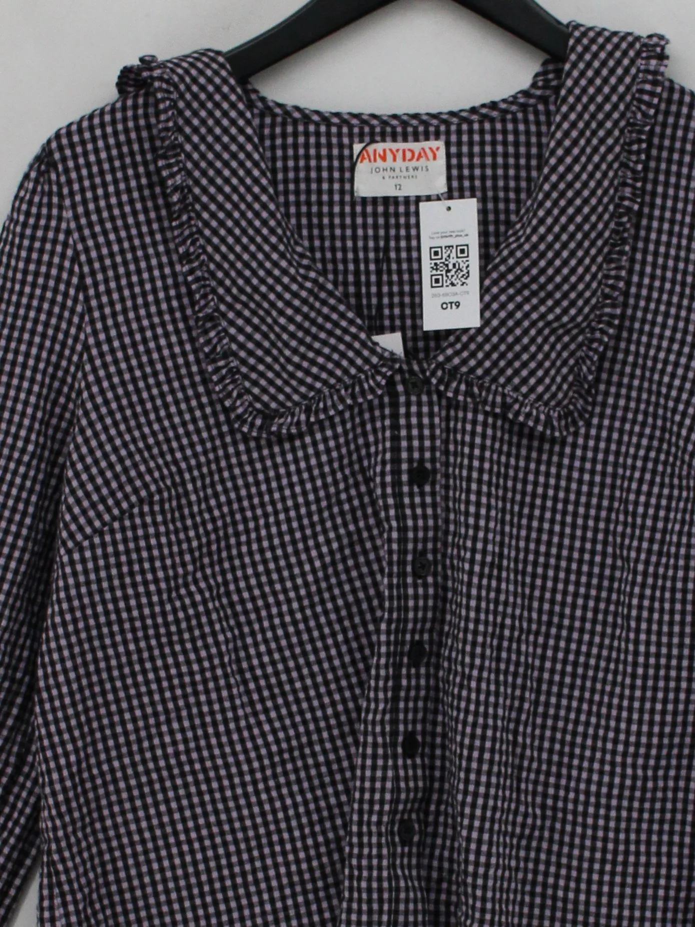 ANYDAY John Lewis Women's Shirt UK 12 Multi 100% Cotton Basic - Image 3
