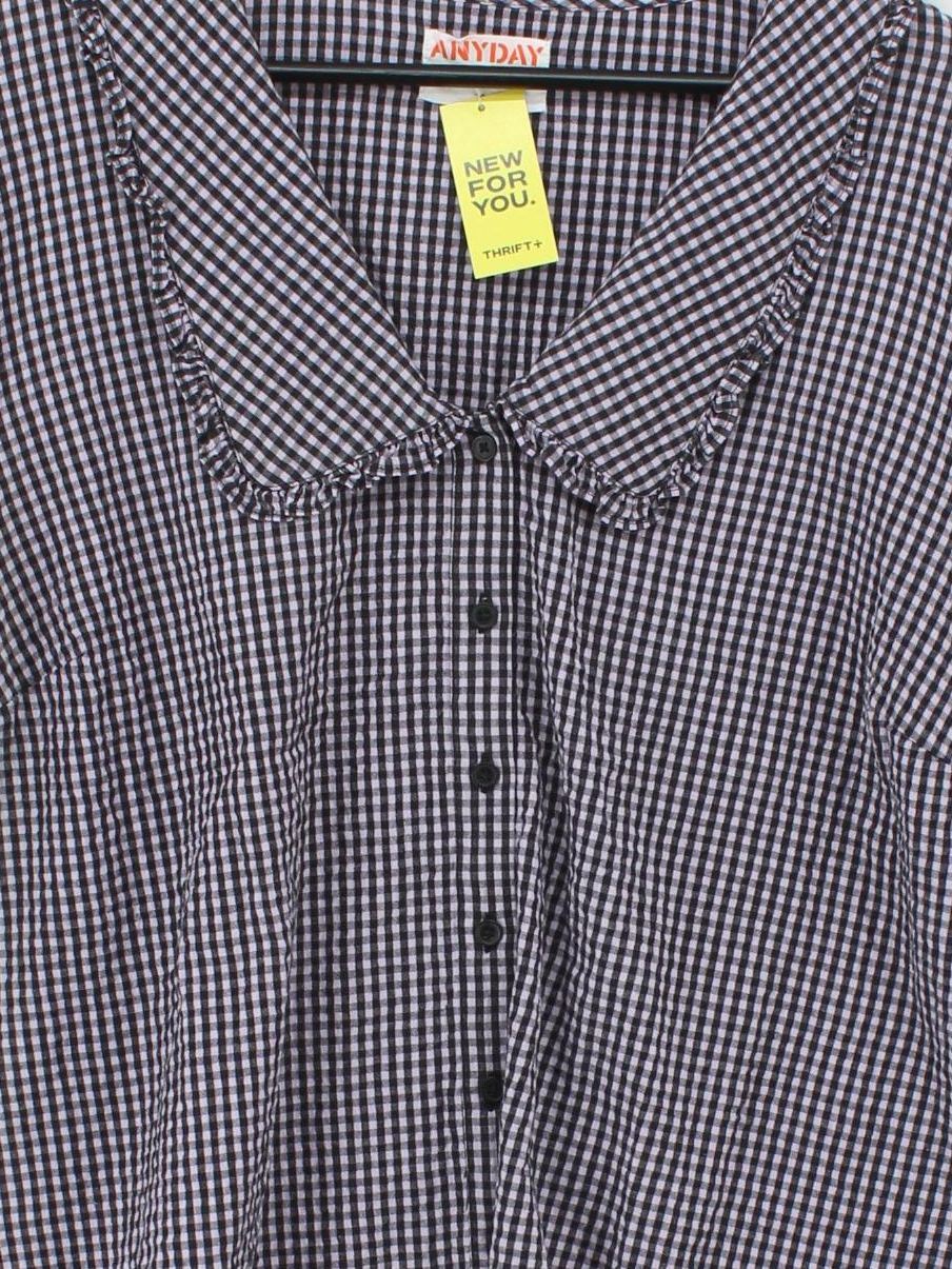 ANYDAY John Lewis Women's Shirt UK 20 Multi 100% Cotton Basic - Image 3