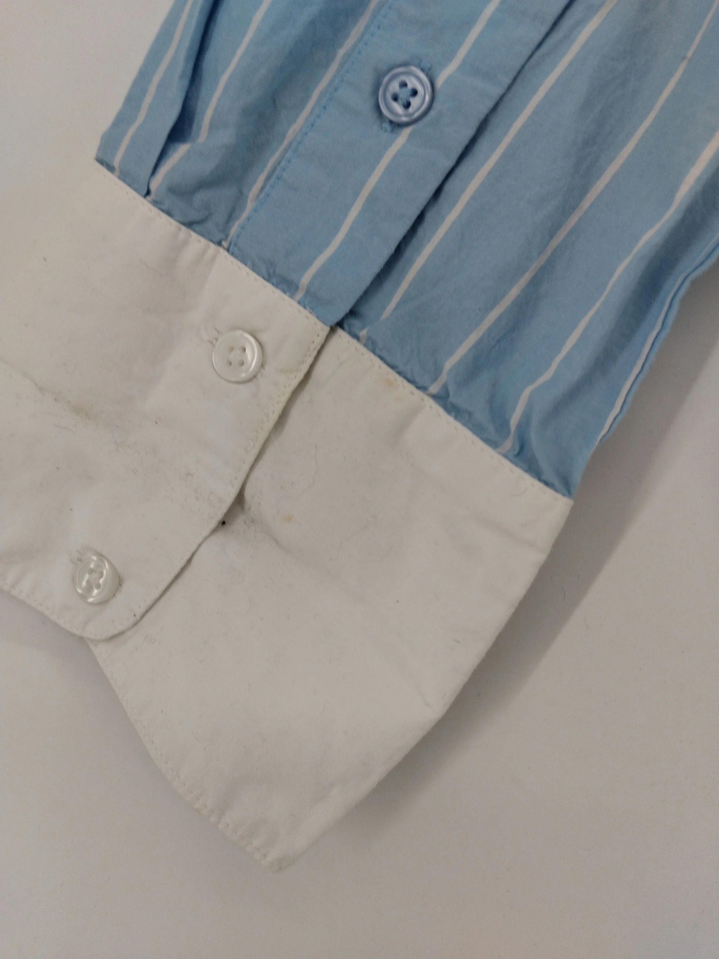 ANYDAY John Lewis Women's Shirt UK 6 Blue 100% Cotton Basic - Image 5